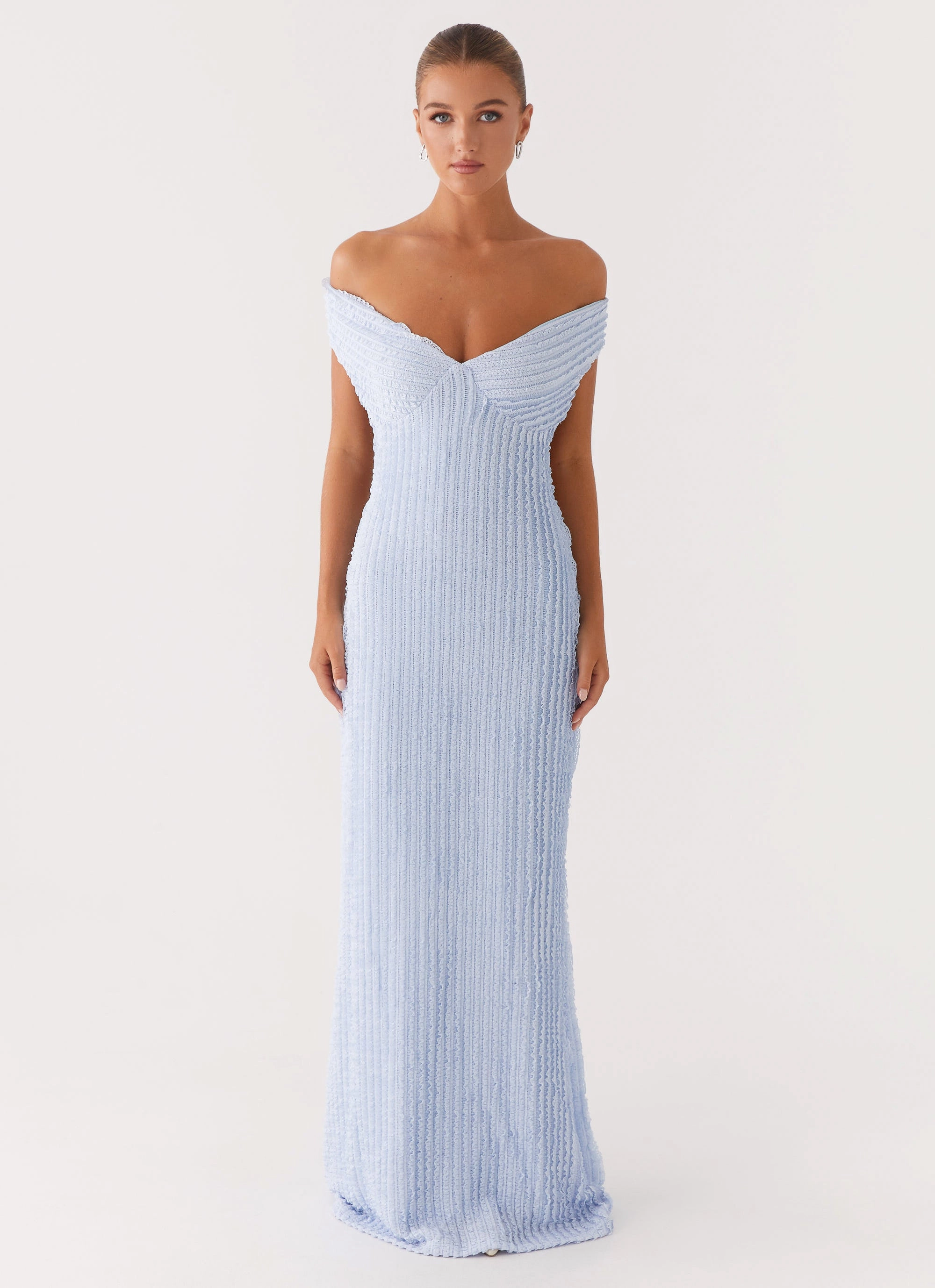 Built-In-Slip Chantelle Maxi Dress - Blue