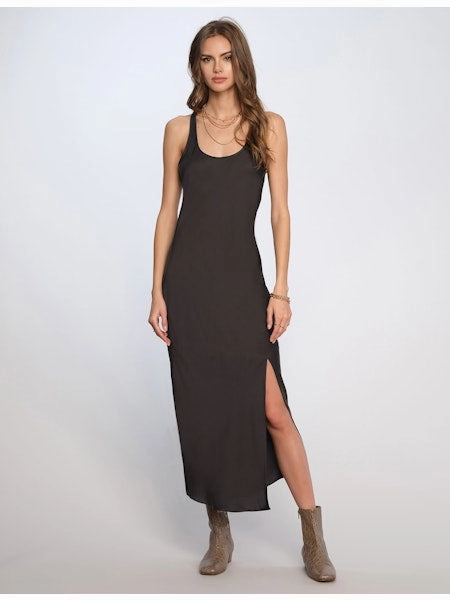 Relax Flex Layered Comfort Wear Dottie Dress in Black