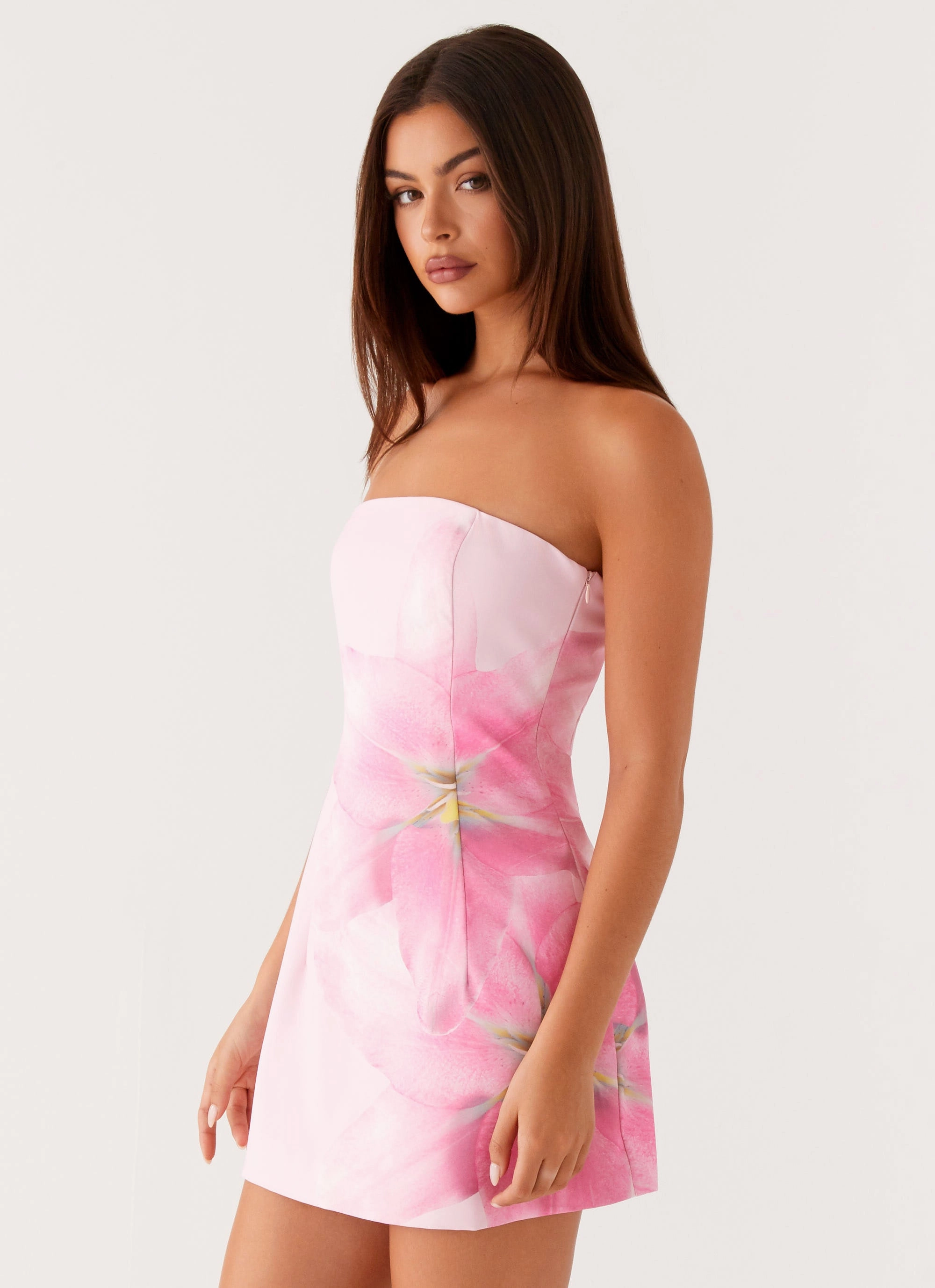 Sugar Rush Strapless Mini Dress - Pink Classic Wardrobe Piece