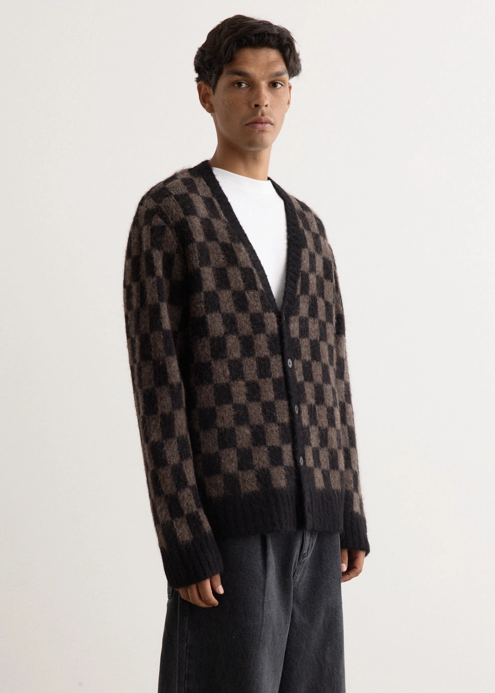 Chess Cardigan Daily Casual