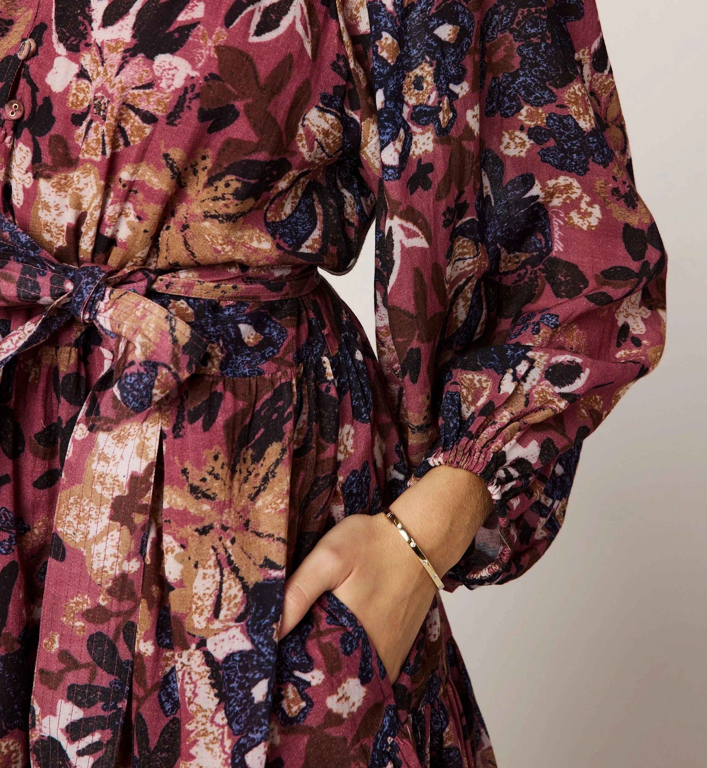 Elvia Mini Dress | Bergamo Texture Mood Flow Line