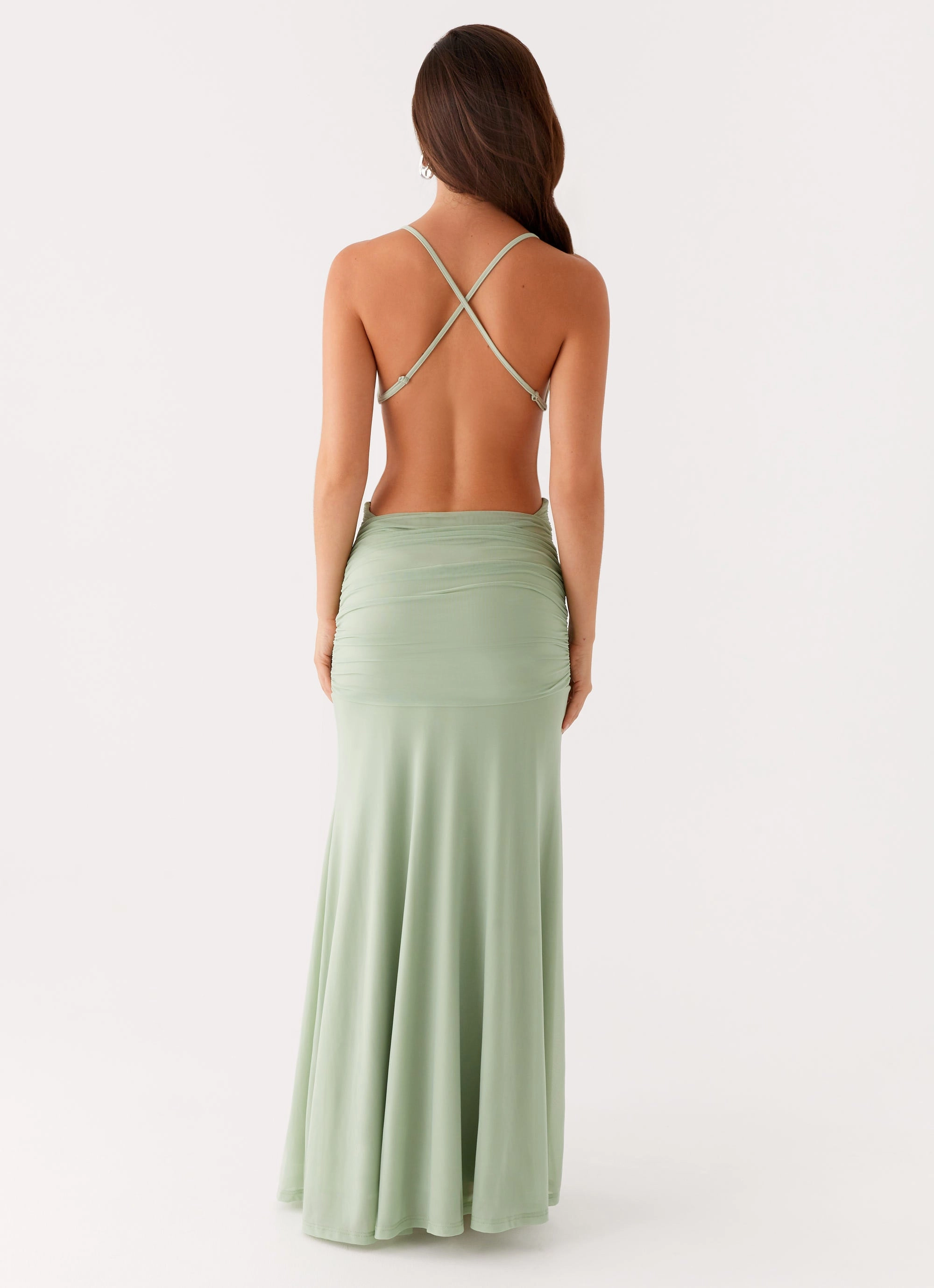 Norah Maxi Dress - Sage Airy Base Night Out