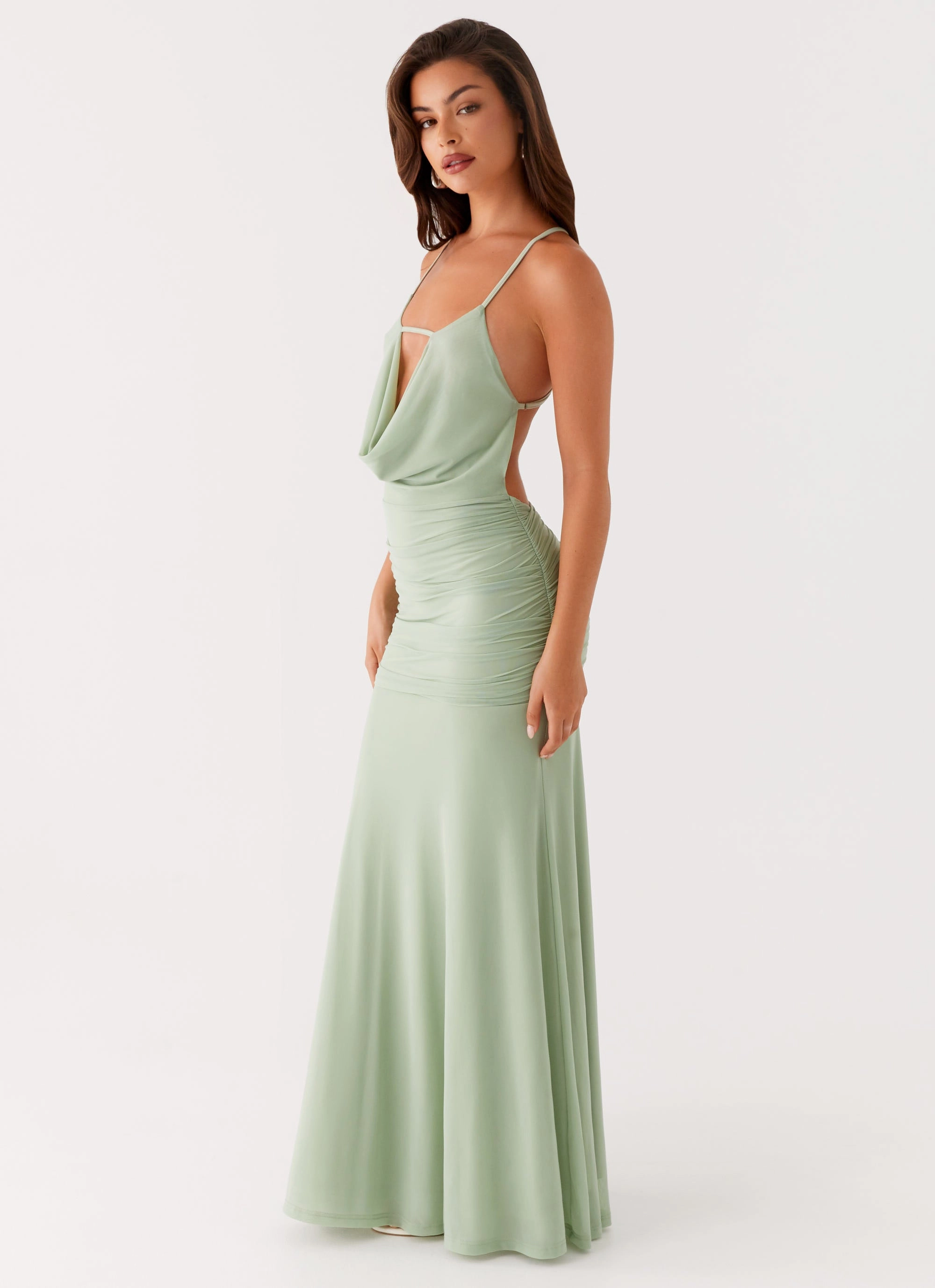 Essential Layer Fashion Daily Norah Maxi Dress - Sage