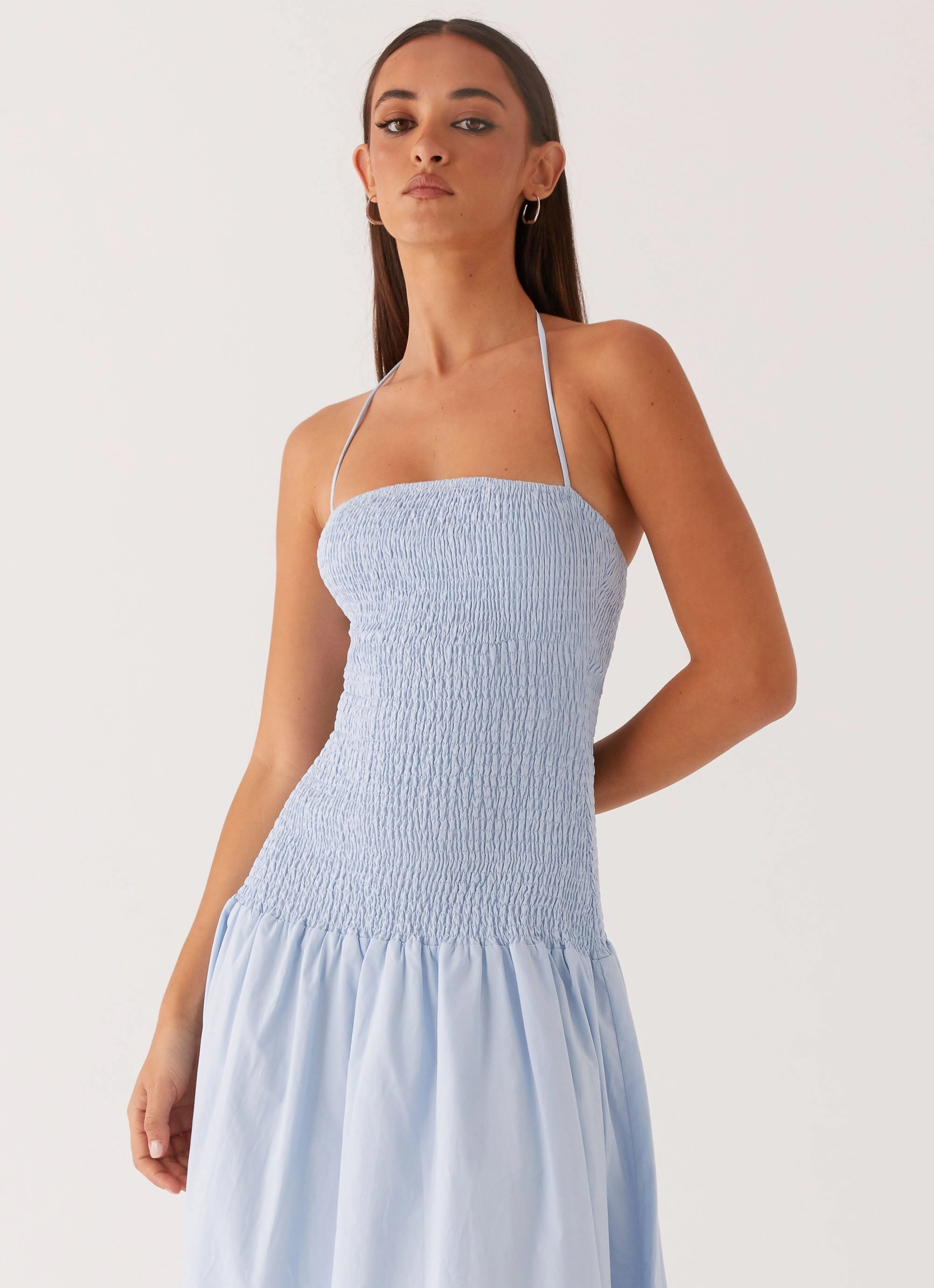 Versatile Layers Zahra Maxi Dress - Blue