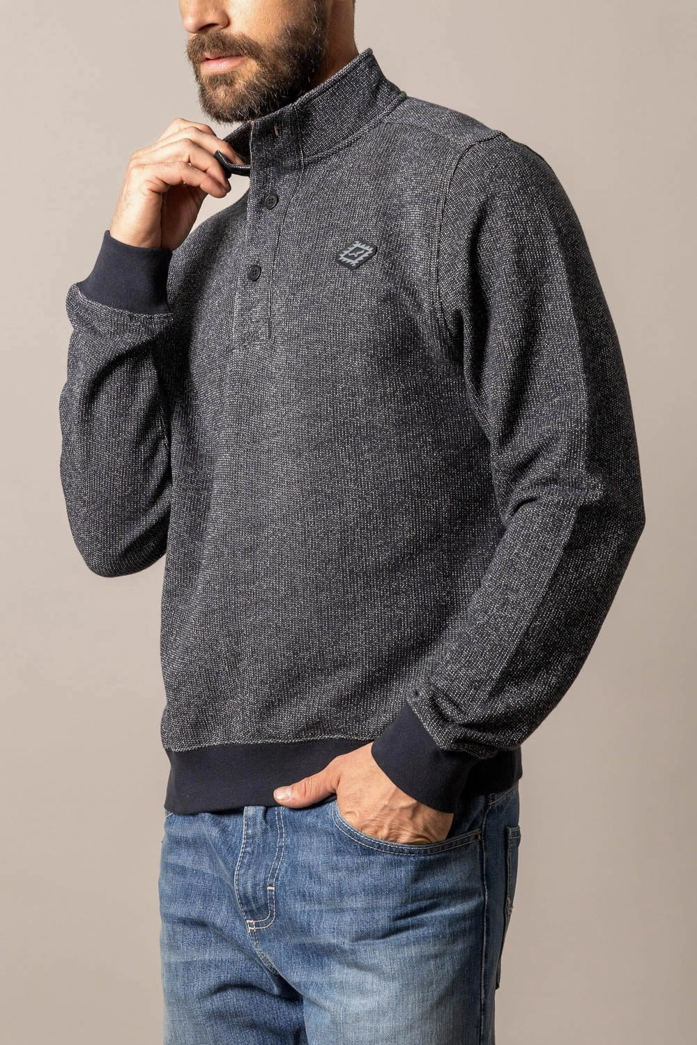 Lightweight Layers Kimes Ranch Mens Kingswell Black 100% Cotton Sweatshirt