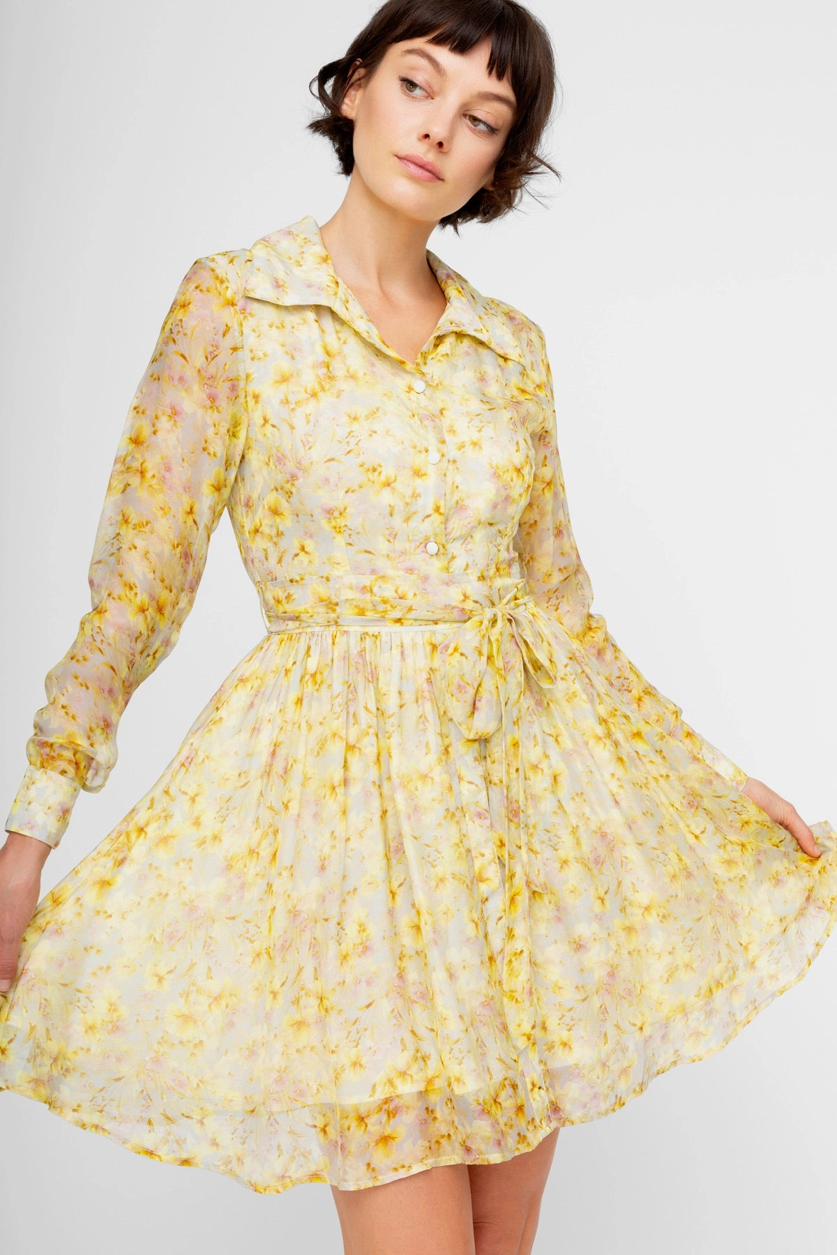 Polite Tone Special-Edition CASSIA PRINT DRESS