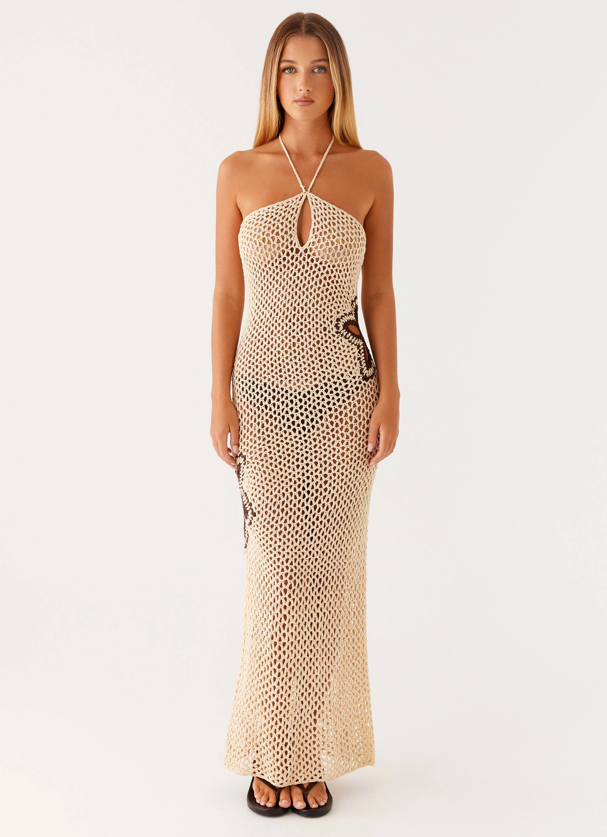 Aster Crochet Maxi Dress - Pastel Yellow Euro Touch Polished Design