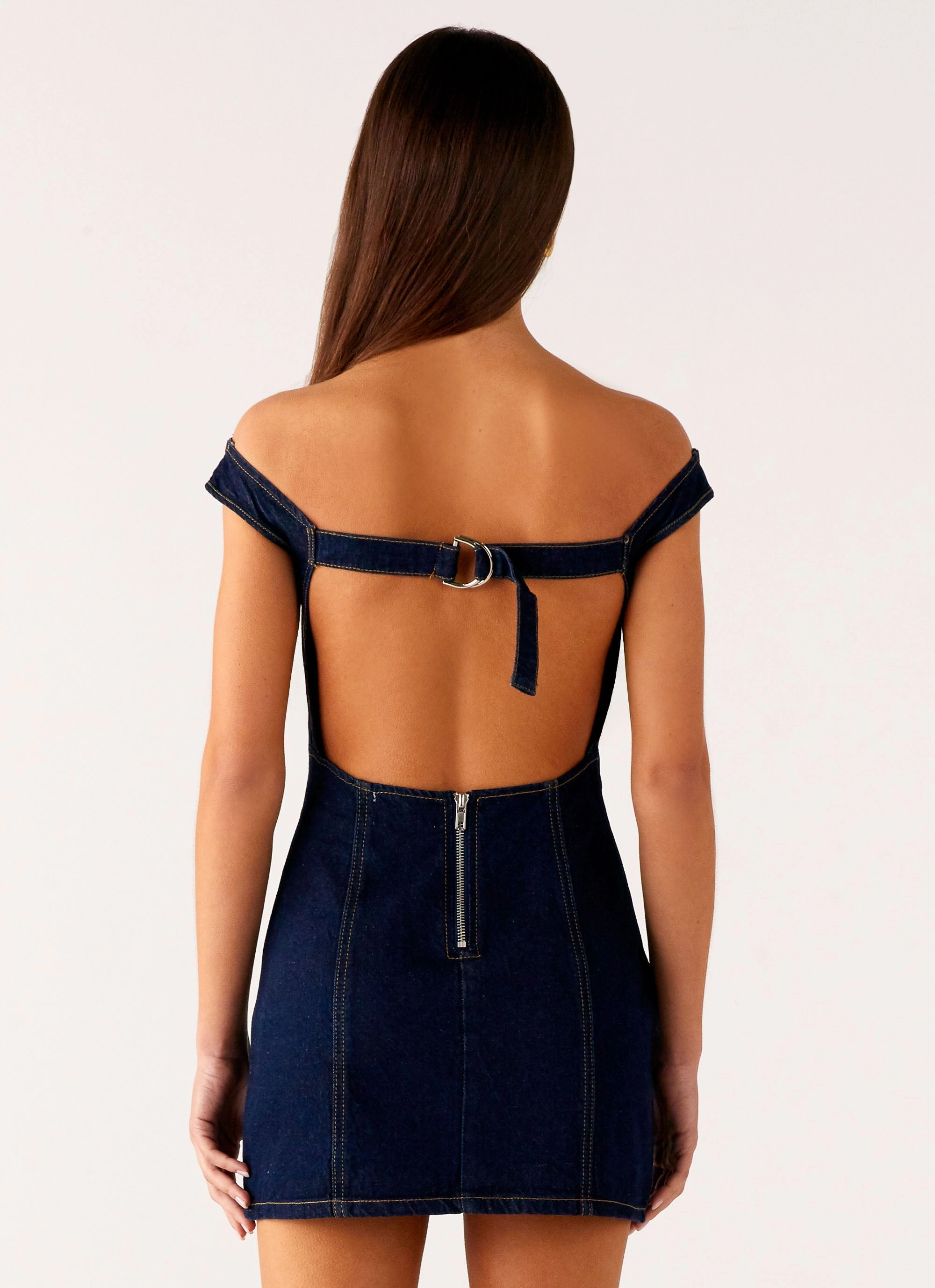 Bonnie Denim Mini Dress - Indigo Layer Ready Chic and Stylish