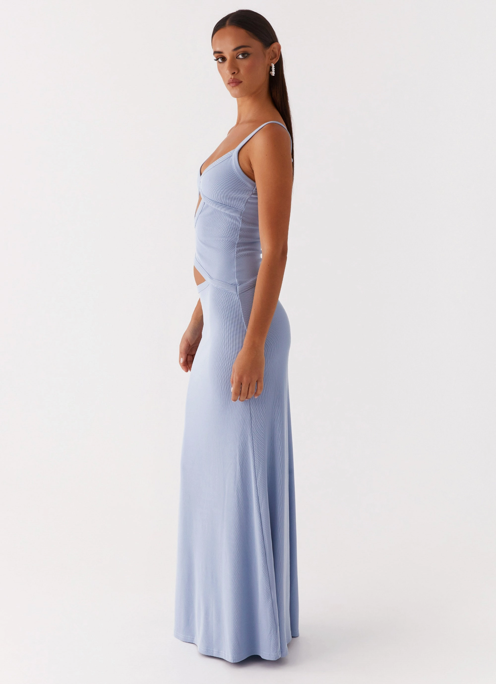 Jocelyn Maxi Dress - Blue Delicate Mood Gentle Flow
