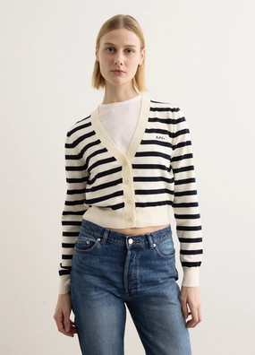 Gaelle Cardigan Faux Fur Collar Packable design