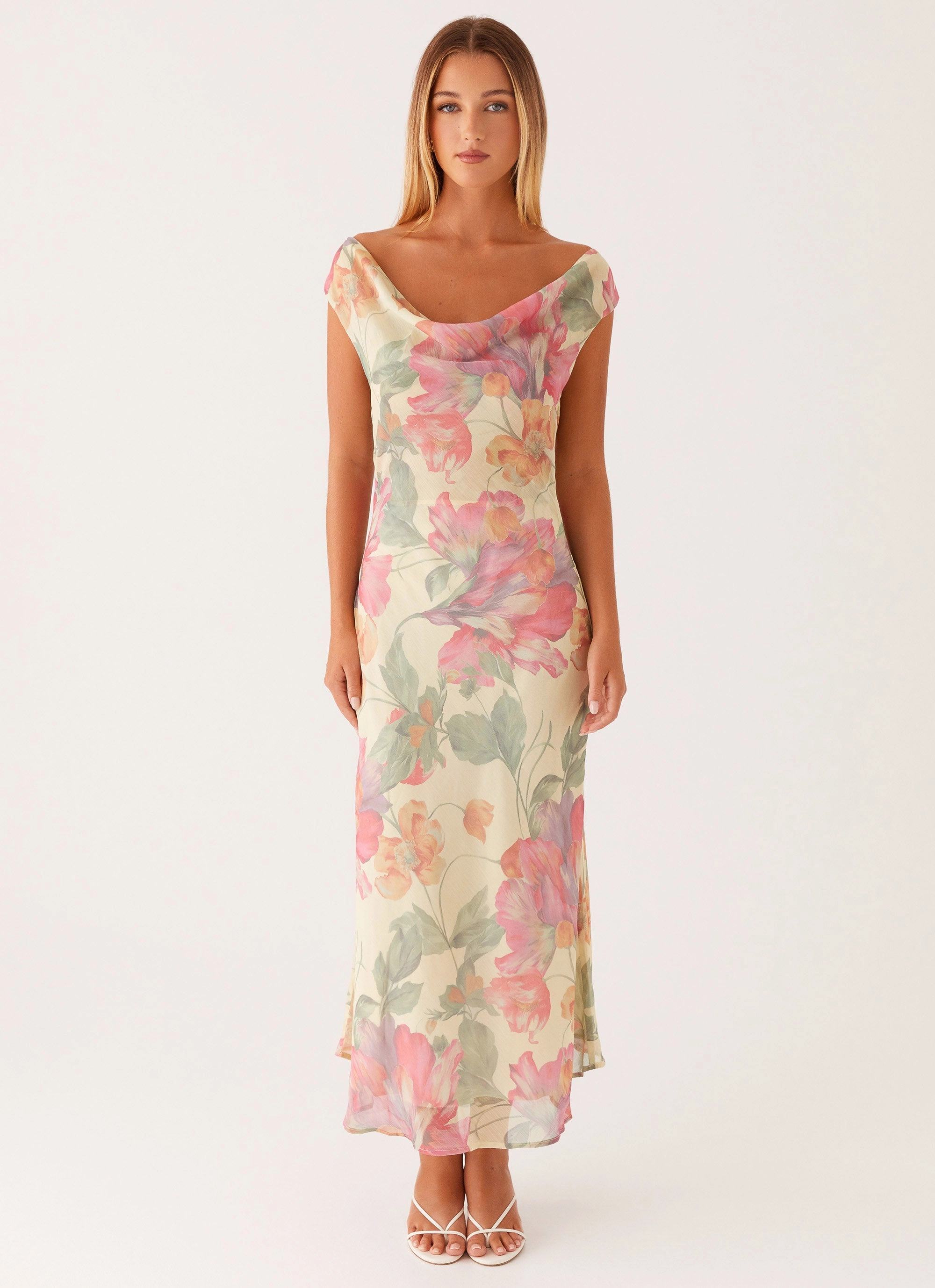 Comfy Comfort Role Model Maxi Dress - Yellow Peony