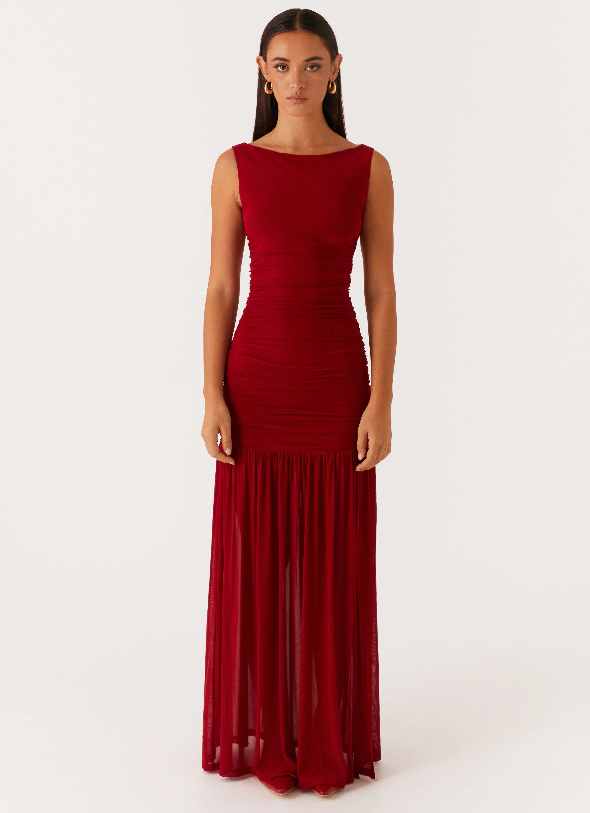 Street Mood slim fit Manon Maxi Dress - Red