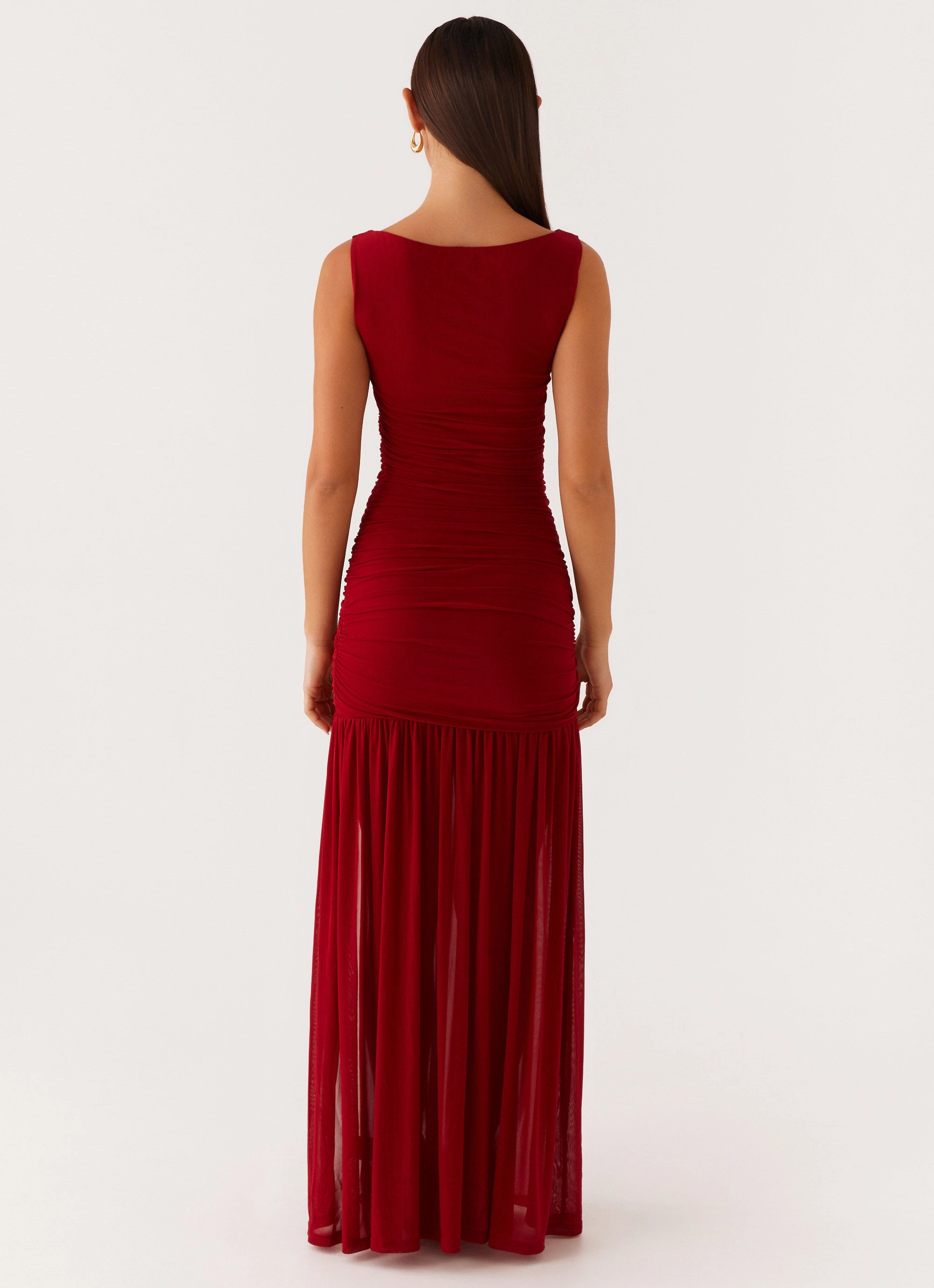 Boho Aesthetic Fit for All Seasons Manon Maxi Dress - Red