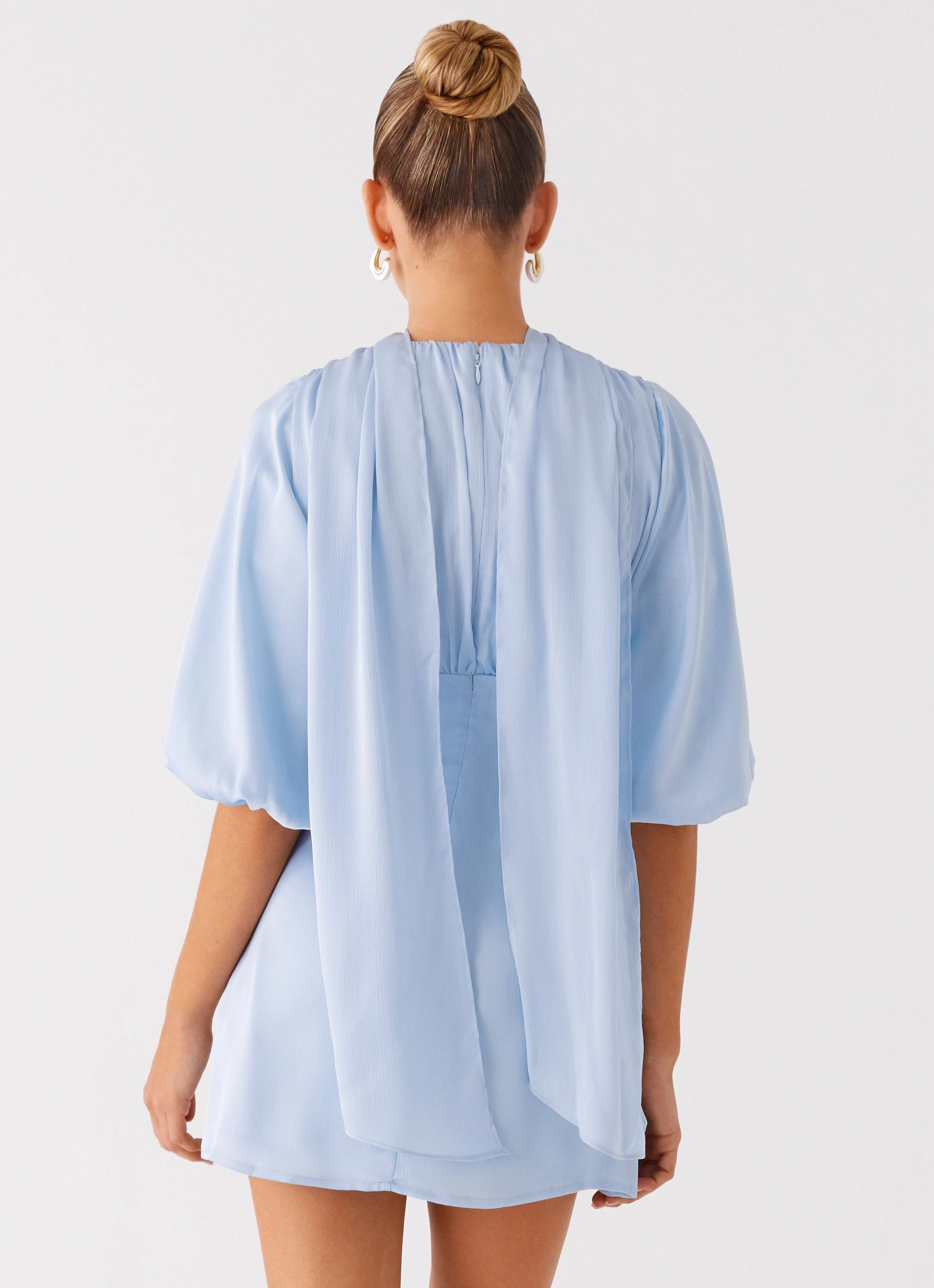 Bold Style Fashionable outfit for outings Mary Mini Dress - Blue