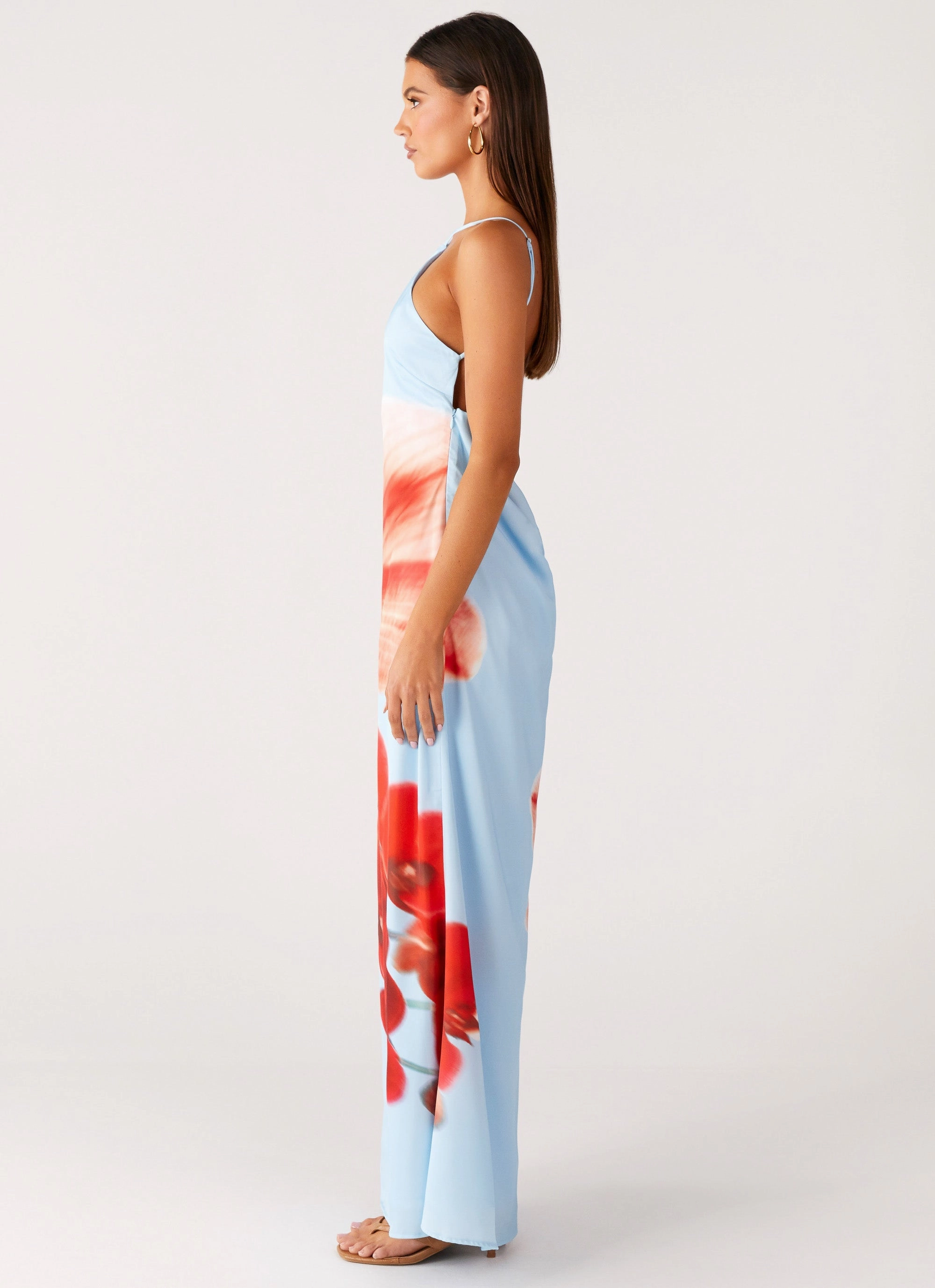 Weekend Fresh HypoallergenicFiber Chloe Maxi Dress - Turquoise Bloom