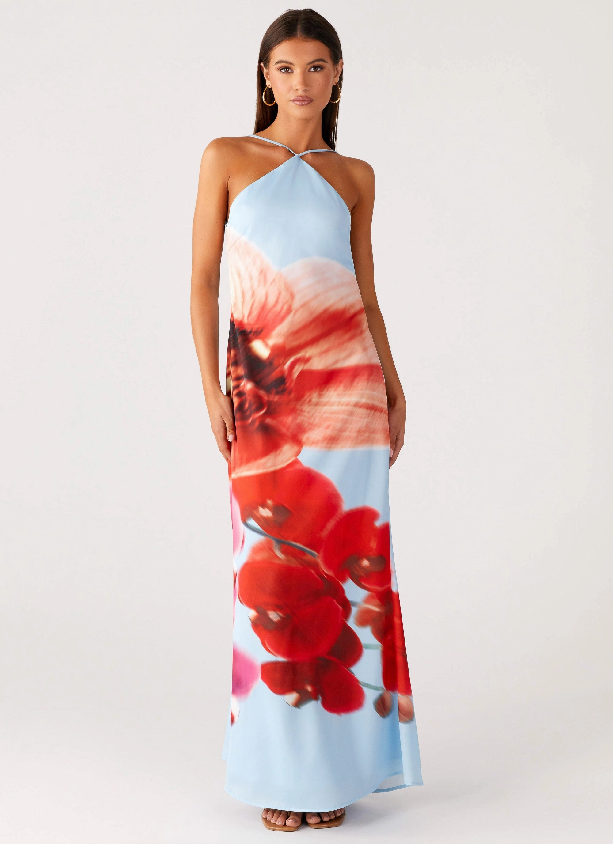 Chloe Maxi Dress - Turquoise Bloom Cozy Balance garden party