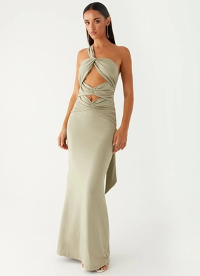 Christie Maxi Dress - Sage Stylish and Comfortable