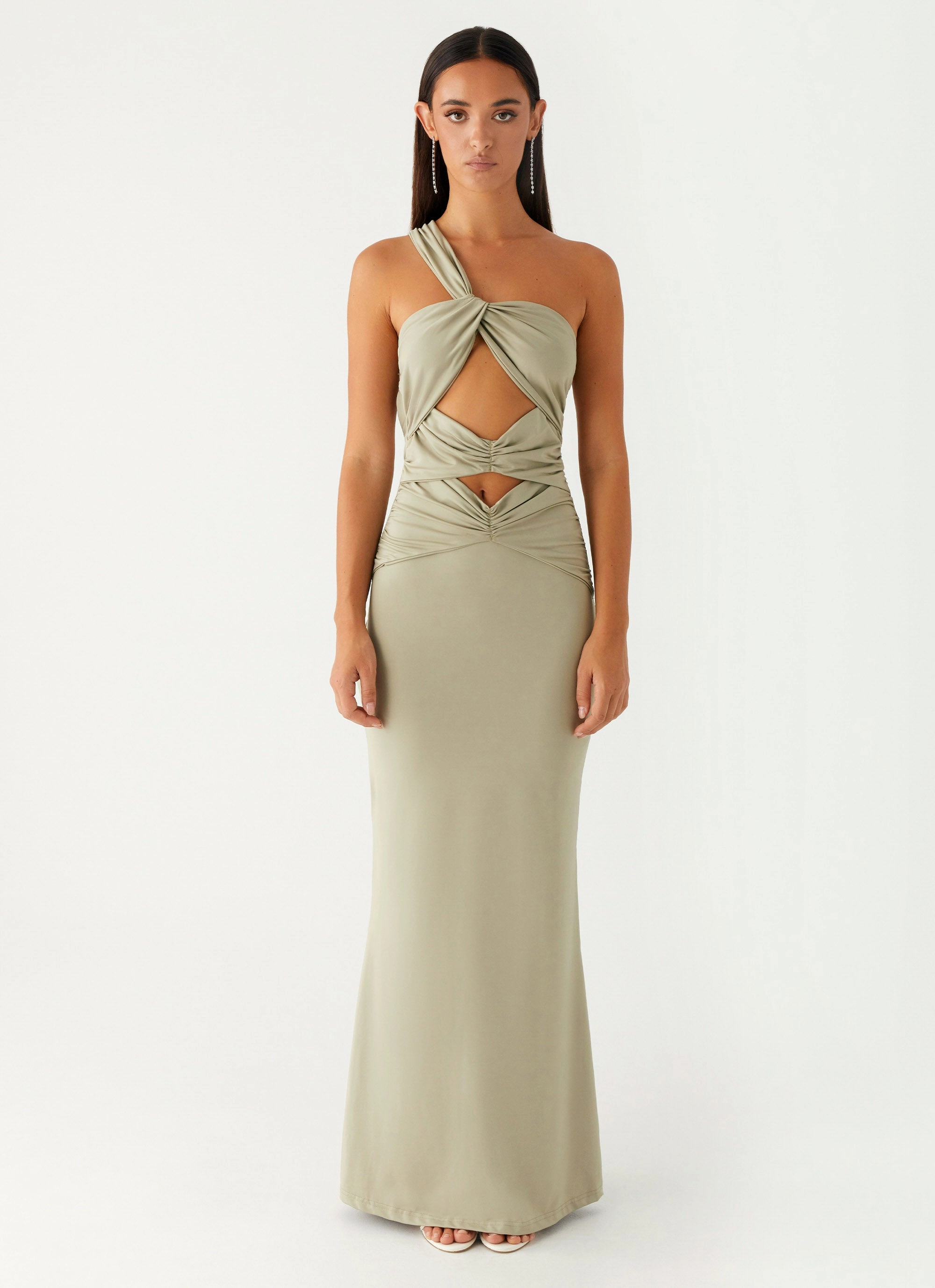 Grace Base Christie Maxi Dress - Sage