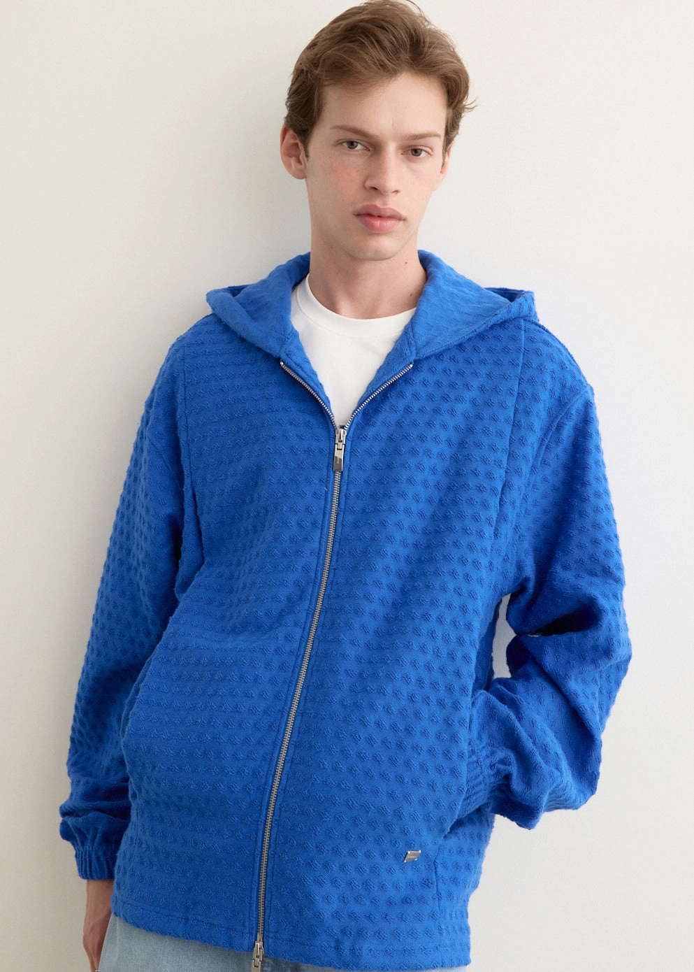 Evening Chill Piece Balanced Insulation Circle Fleece Zip Hoodie