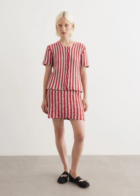 All Fit Look Zig Zag Crochet Skirt