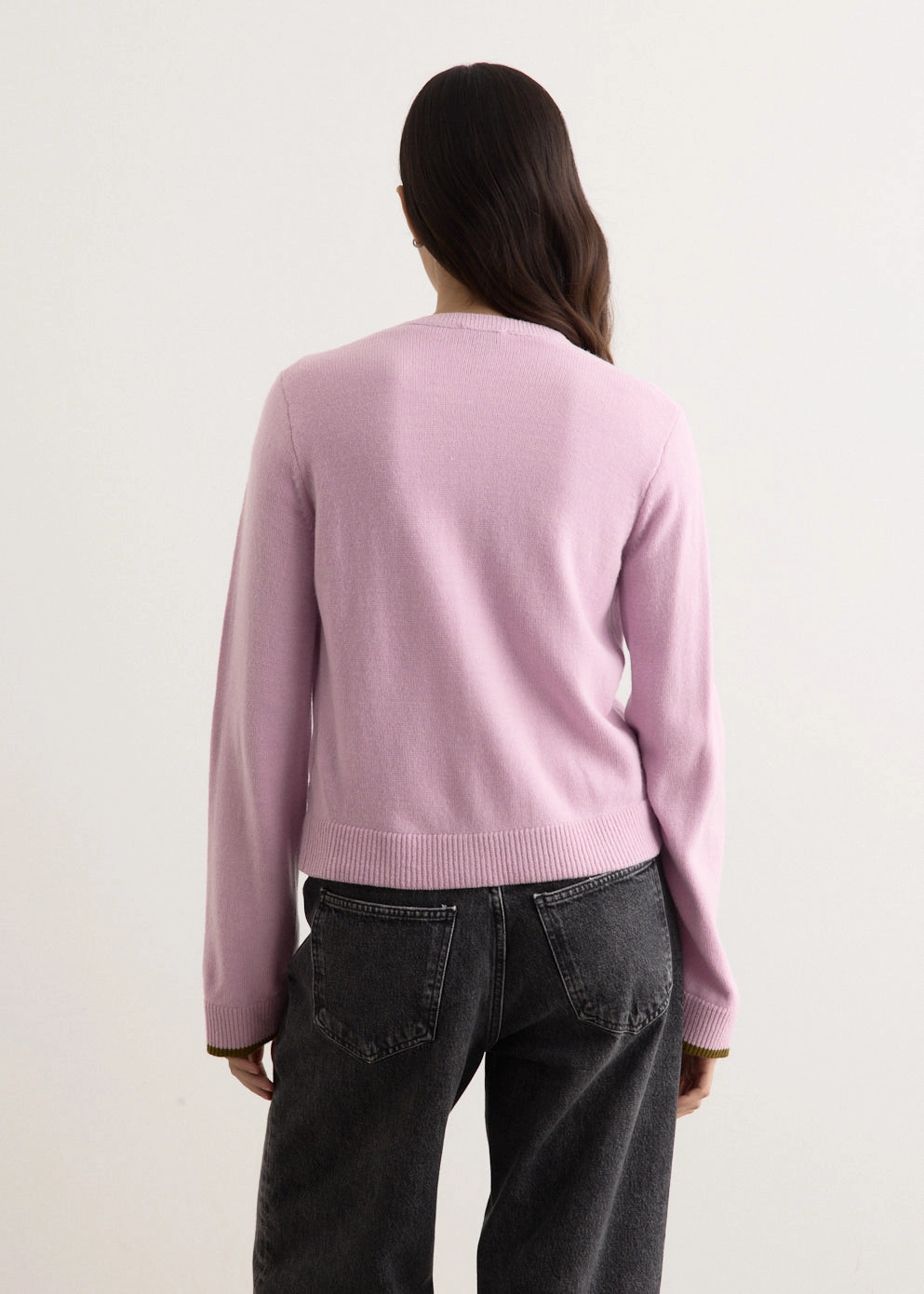 Cayla Cardigan Ribbed Hem Detail