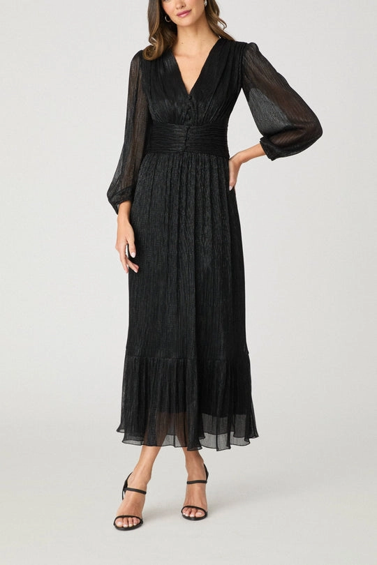 Clara Dress in Jet Whimsical Mood