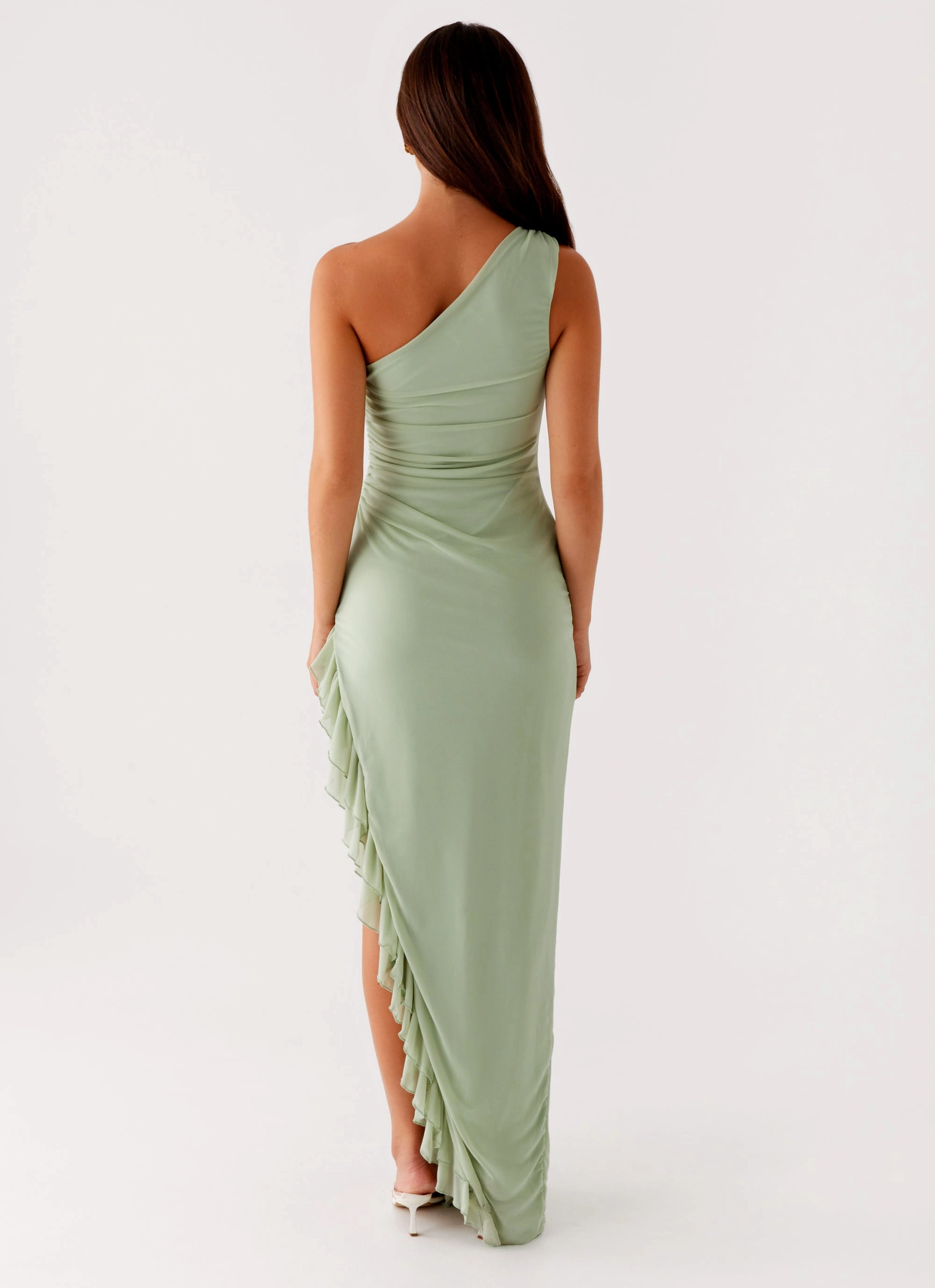 Retro Vibes Mom Chic Clarence Maxi Dress - Sage
