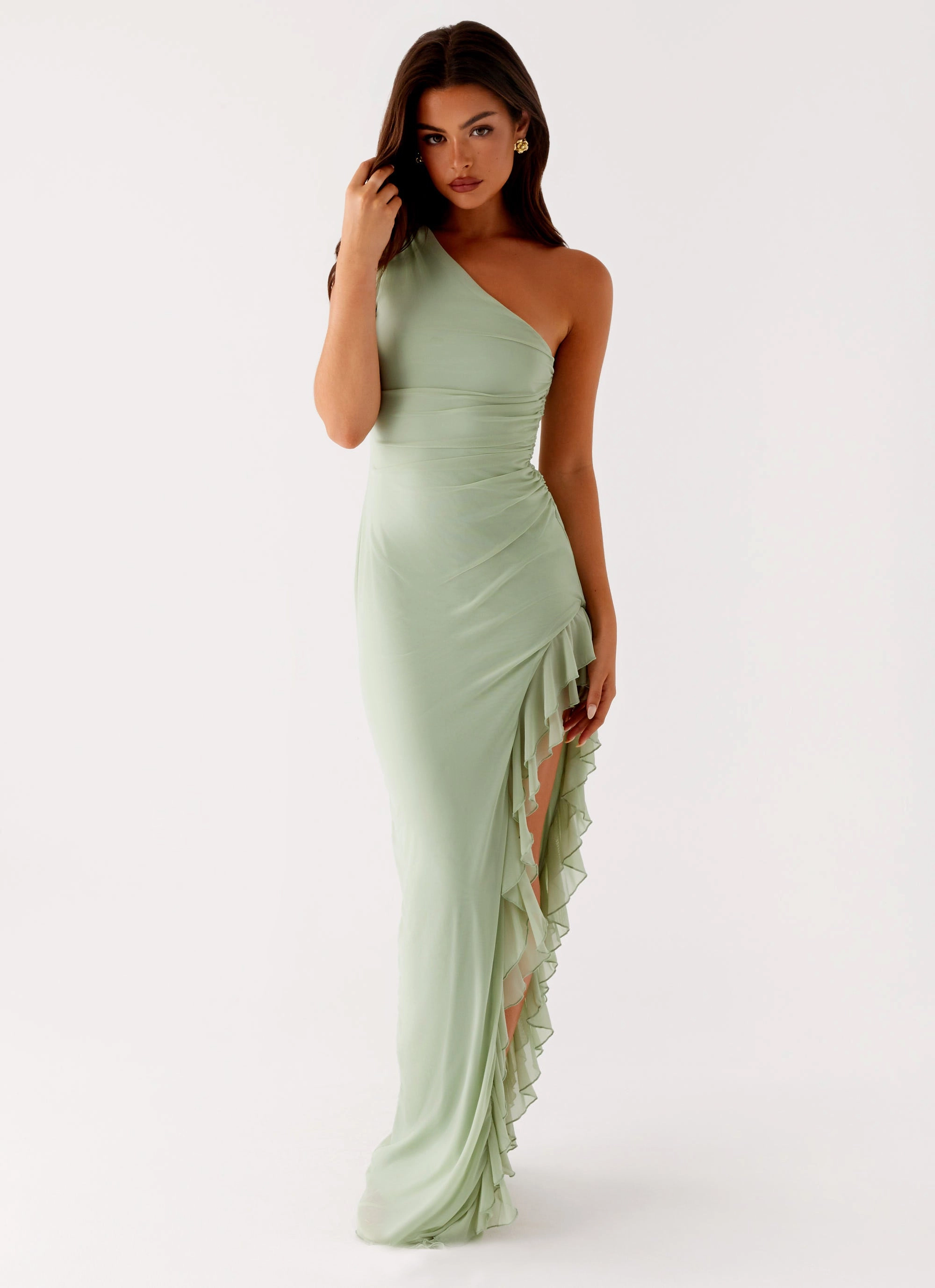 Professional Comfort Youth Charm Clarence Maxi Dress - Sage