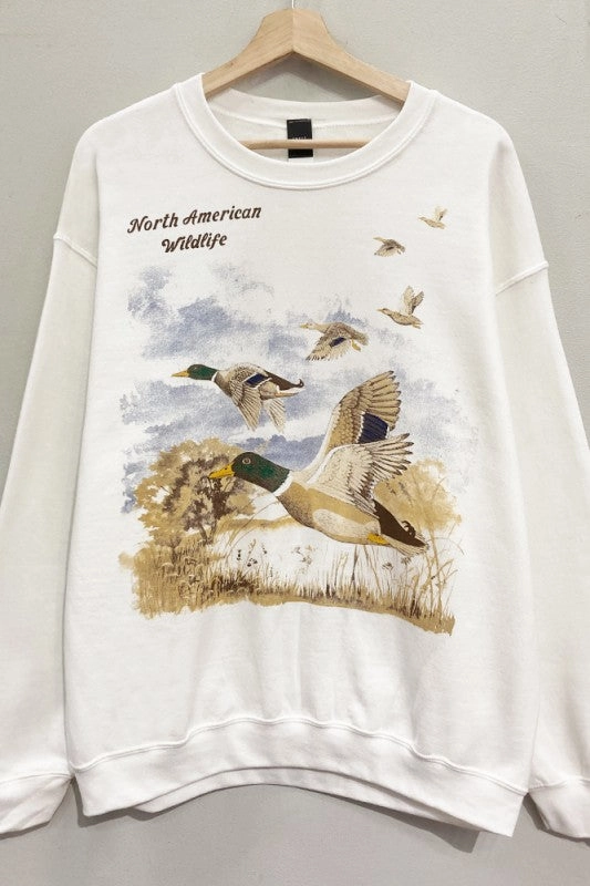 Ducks Wildlife Sweatshirt S-XL Timeless Fashion Yoga class