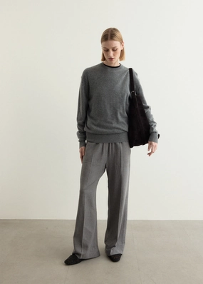 Classic Cashmere Crew Knit Non Restrictive Silhouette Cold Daywear