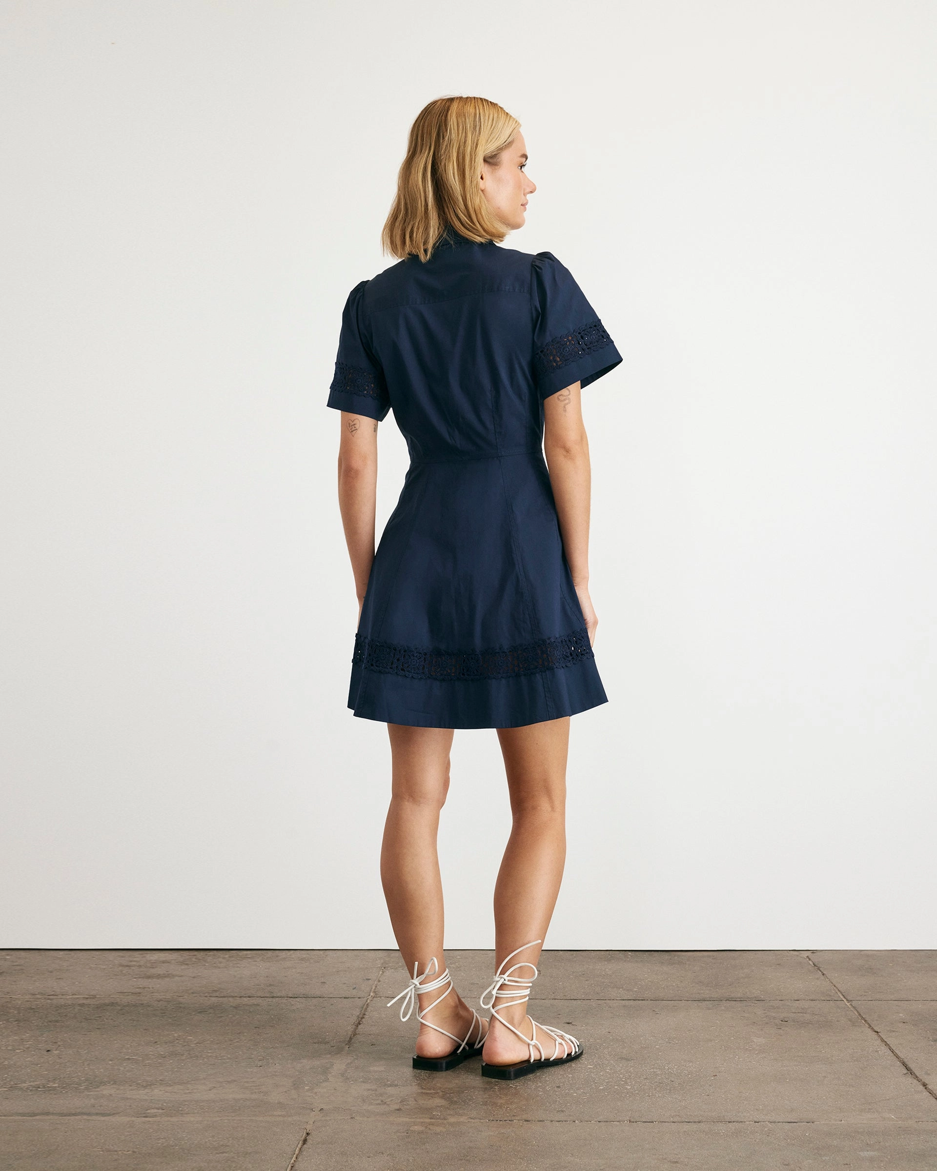 Airy Layer Draped Silhouette Corinne Dress
