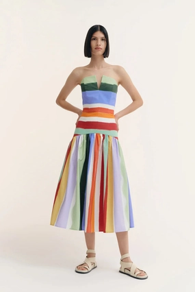 Neutral Layer Trend Glow Ariel Dress in Salinas