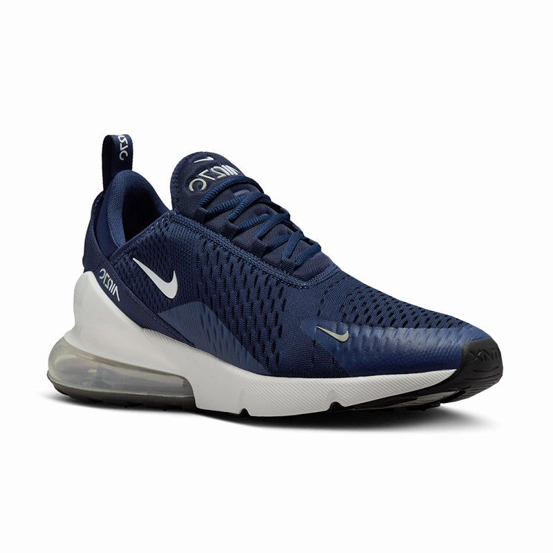 Men's Air Max 270 Midnight Navy/White running in the night shoes