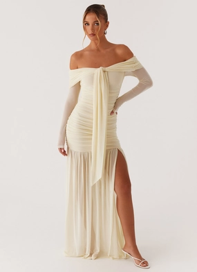 Soft Lines Ginny Maxi Dress - Yellow