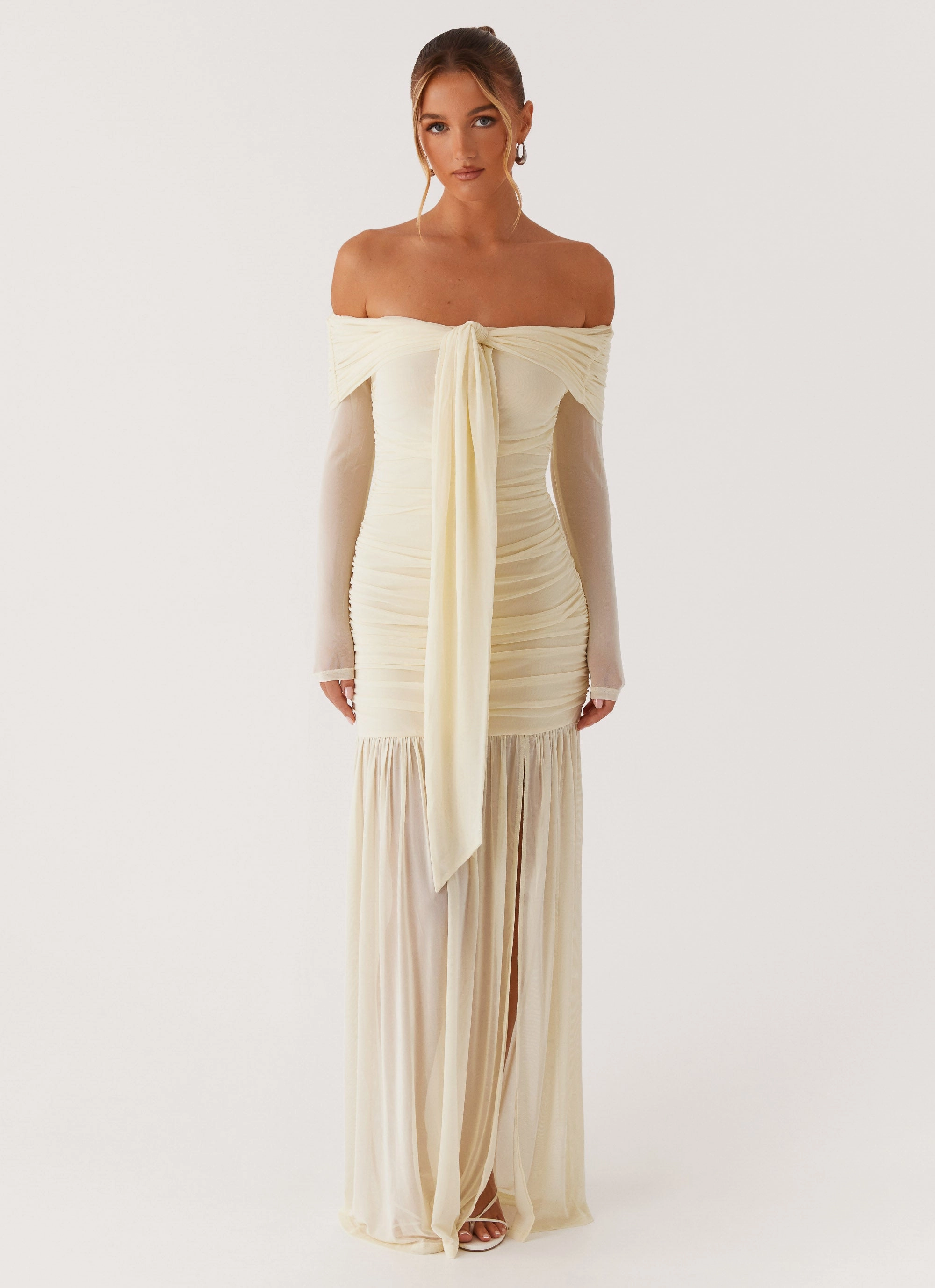 Velvet-Touch Easy and Effortless Ginny Maxi Dress - Yellow