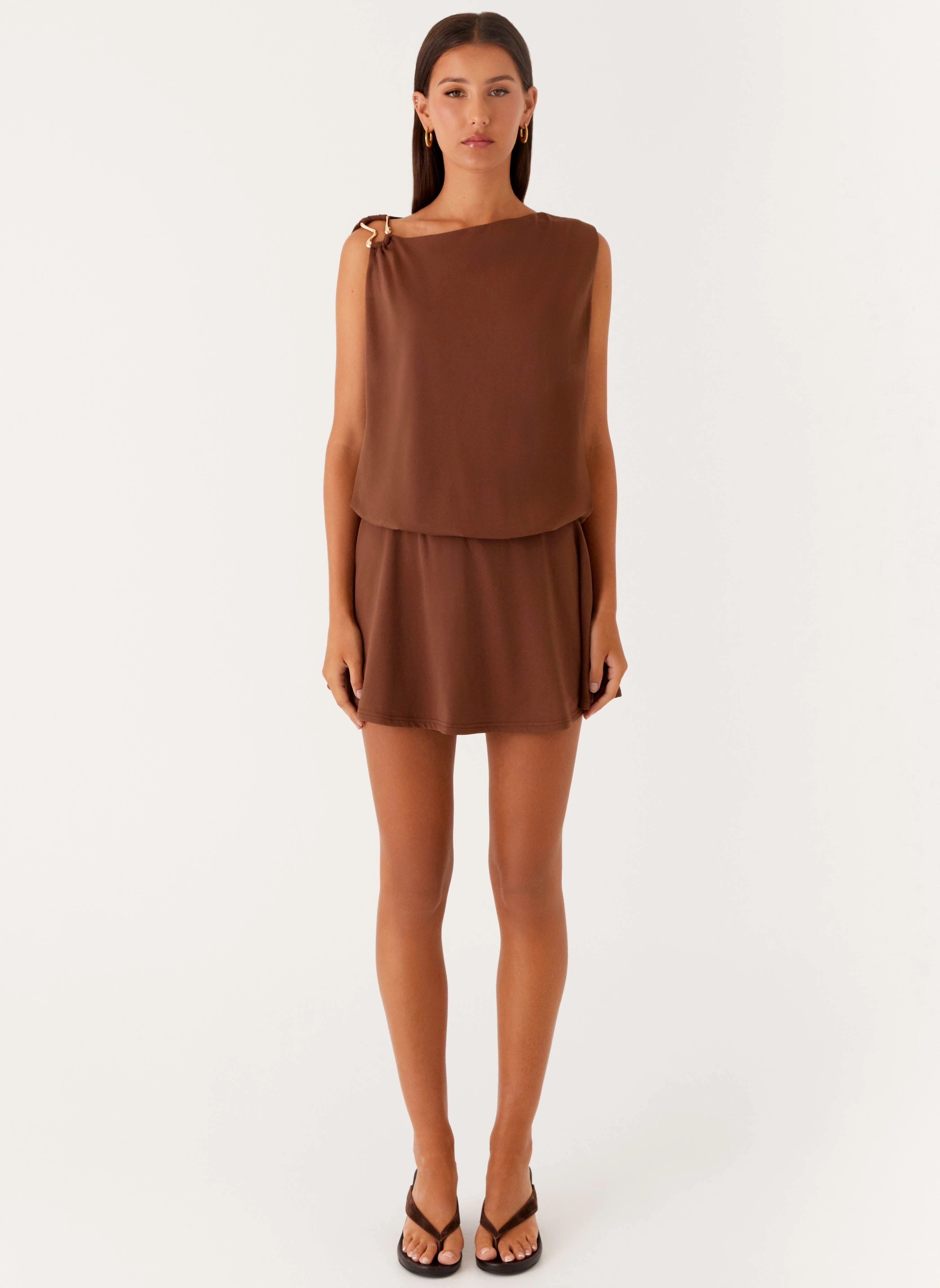 Ala Mini Dress - Chocolate Cute Touch