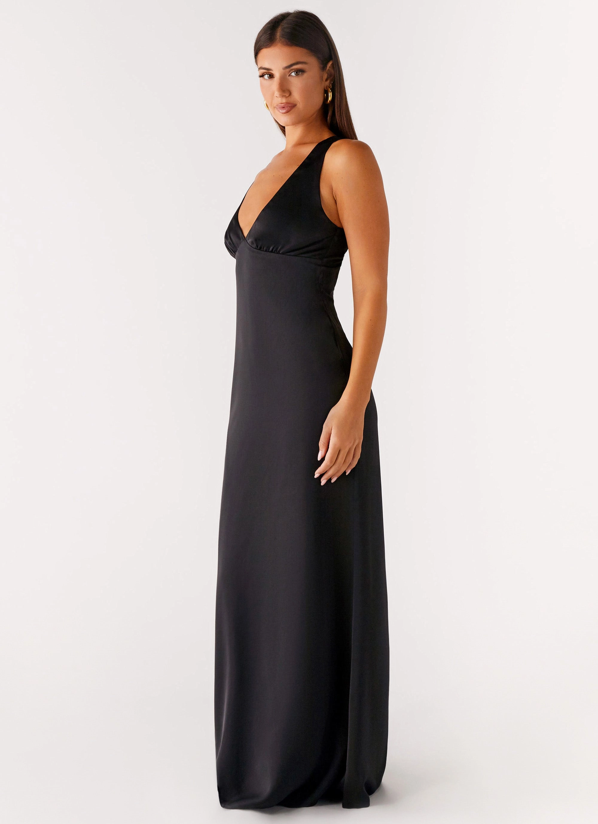 Desi Halterneck Maxi Dress - Black Effortless Pair
