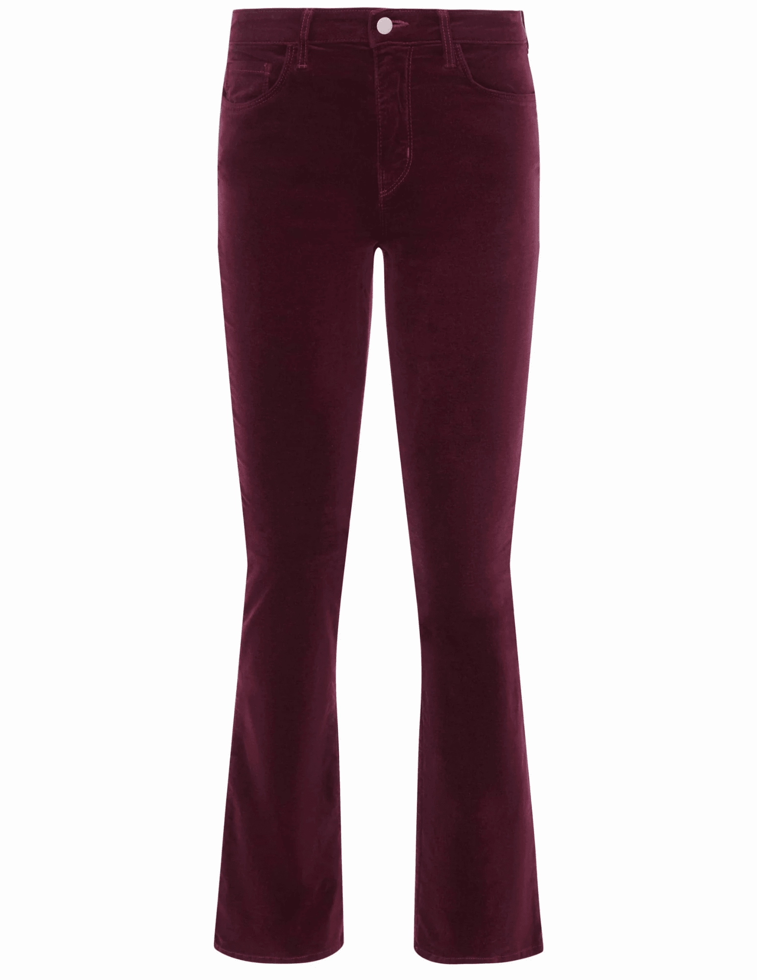 Ready to Wear L'AGENCE Stevie Velvet Jeans in Dark Port