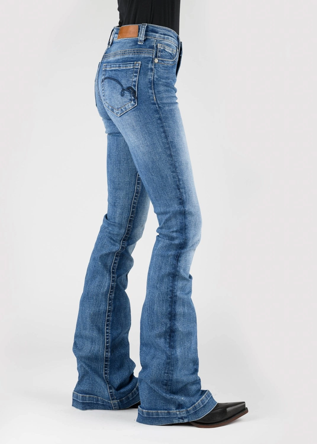 Street Smart Night Out Everyday Holiday Vibes Tin Haul Womens Libby Navy Deco Blue Cotton Blend Jeans