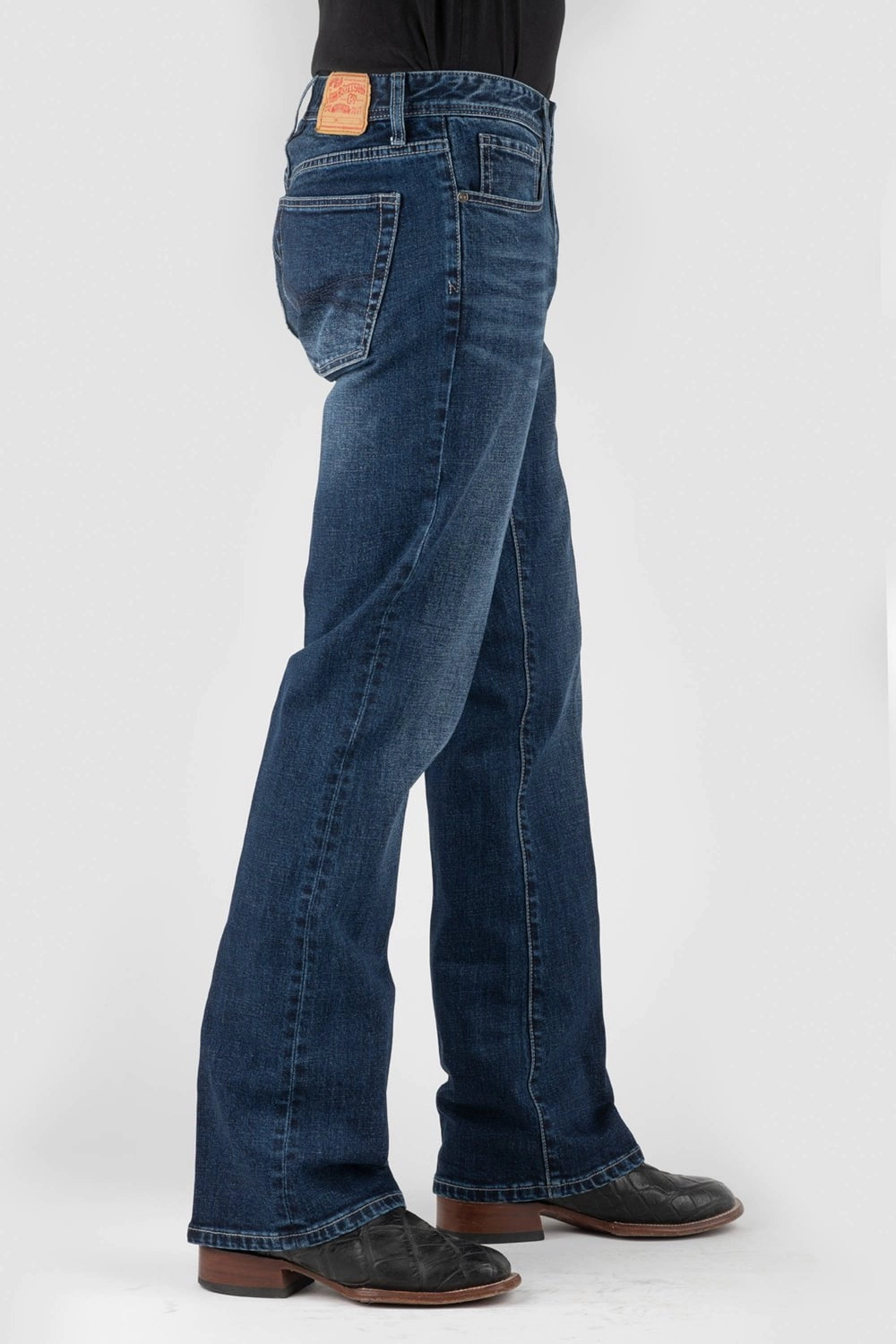 Stetson Mens 1015 Double X Rocker Blue Cotton Blend Jeans Spring Mood Office Wear Minimalist Evening Stroll Athlete Fit