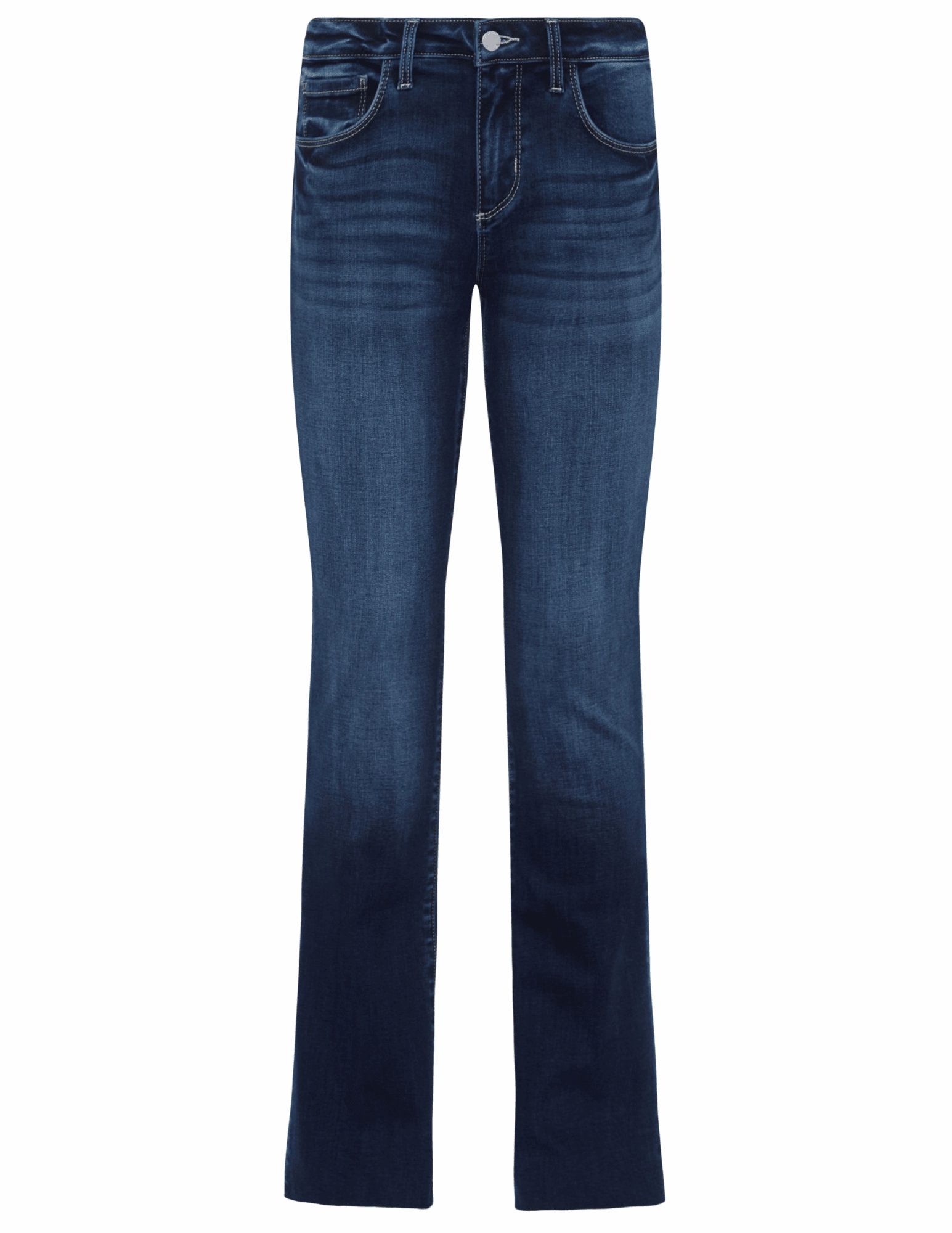 PRE-ORDER-L'AGENCE Sneeki Low Rise Straight Leg Jeans in Columbia Fray Resistant Hem Relaxed Thigh Cut