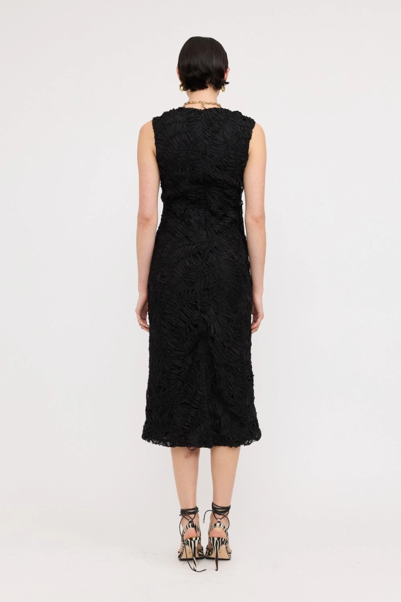 CLEO TEXTURED MIDI DRESS Soft Balance