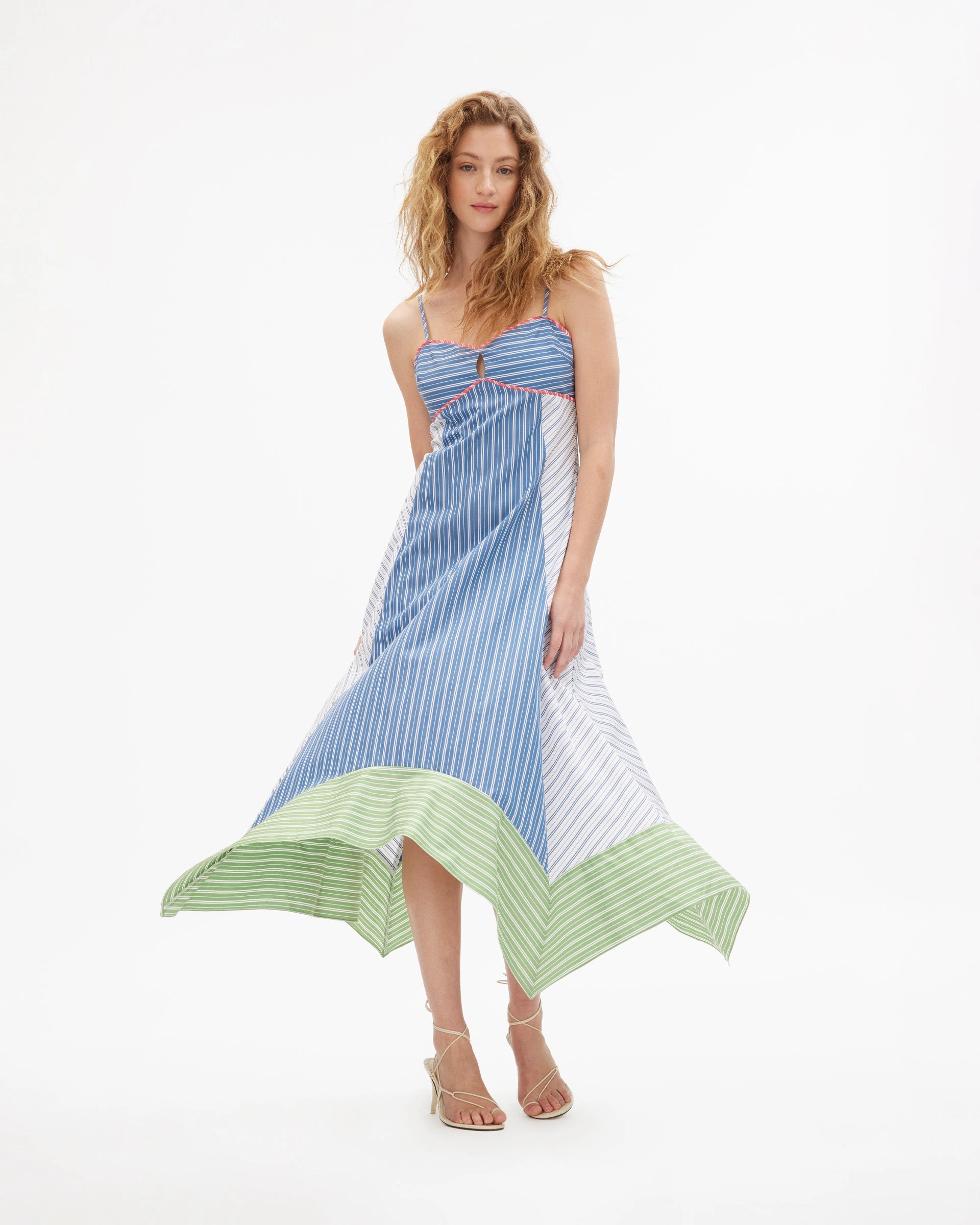 ContrastStitching Classic Touch Samantha Dress