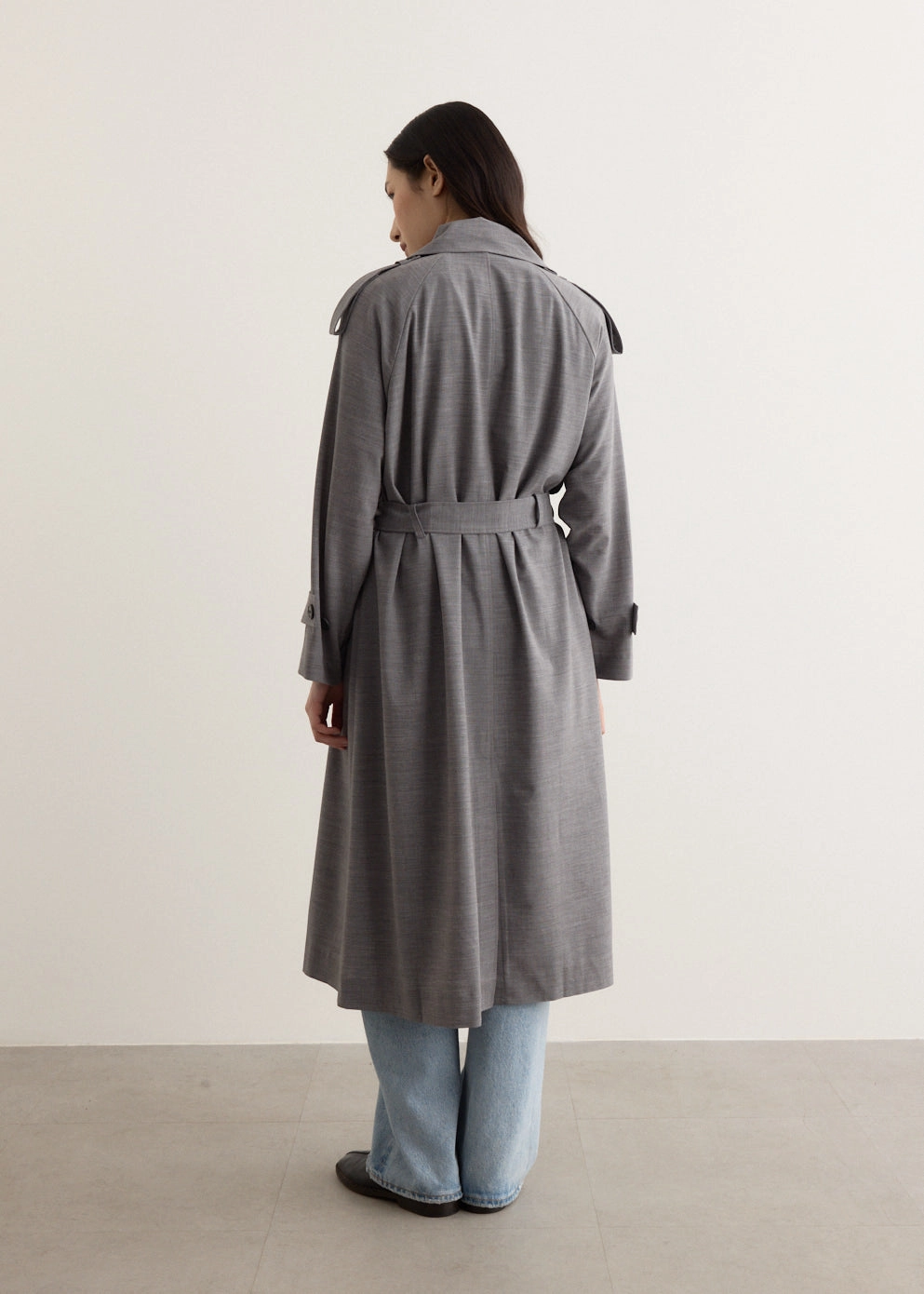 Convertible styles Midnight Tailored Trench Coat