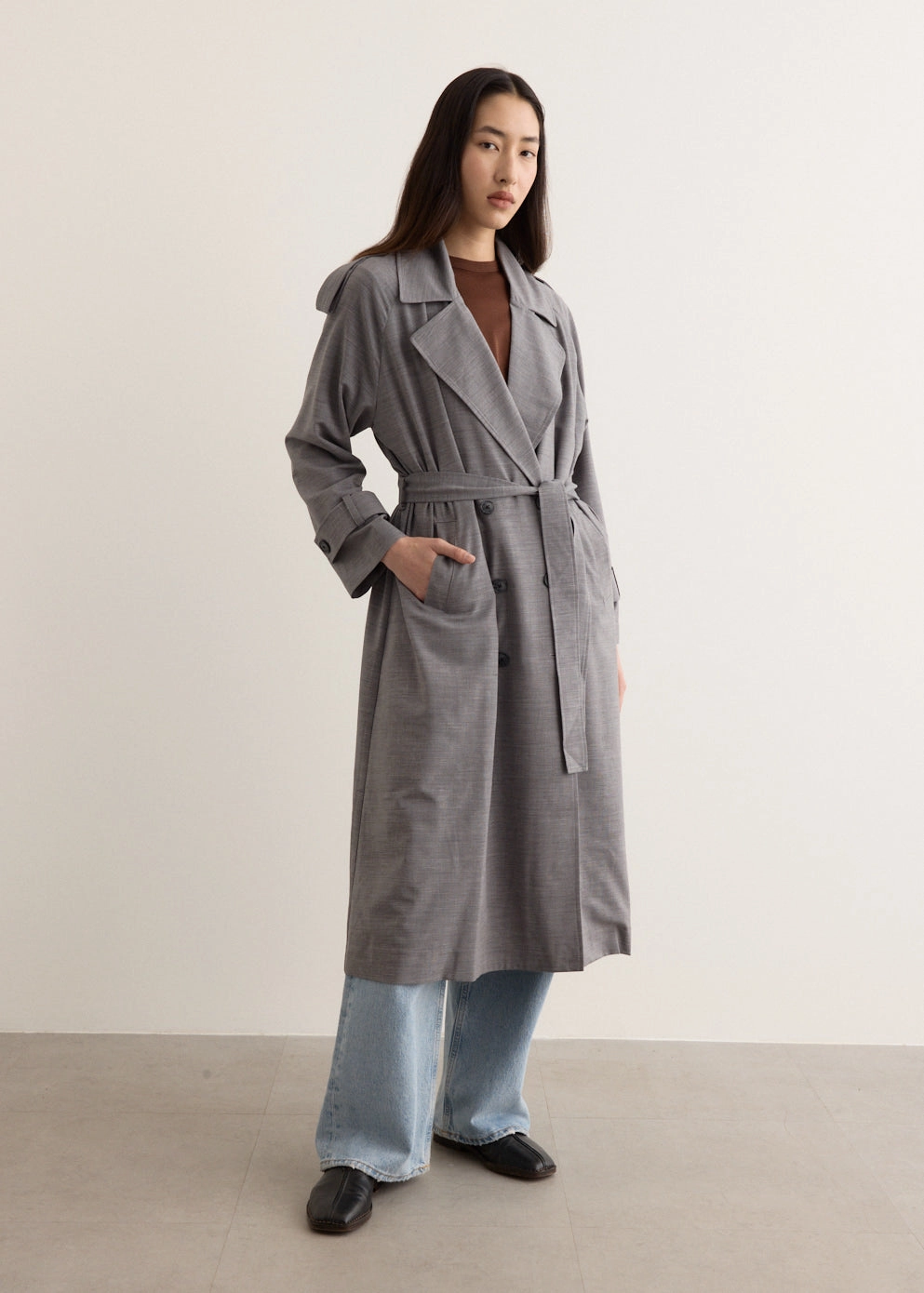 SeamlessBonding Midnight Tailored Trench Coat