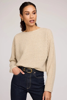 All Day Comfort Fit Chunky Yarn Niko Pullover Sweater - Heather Khaki