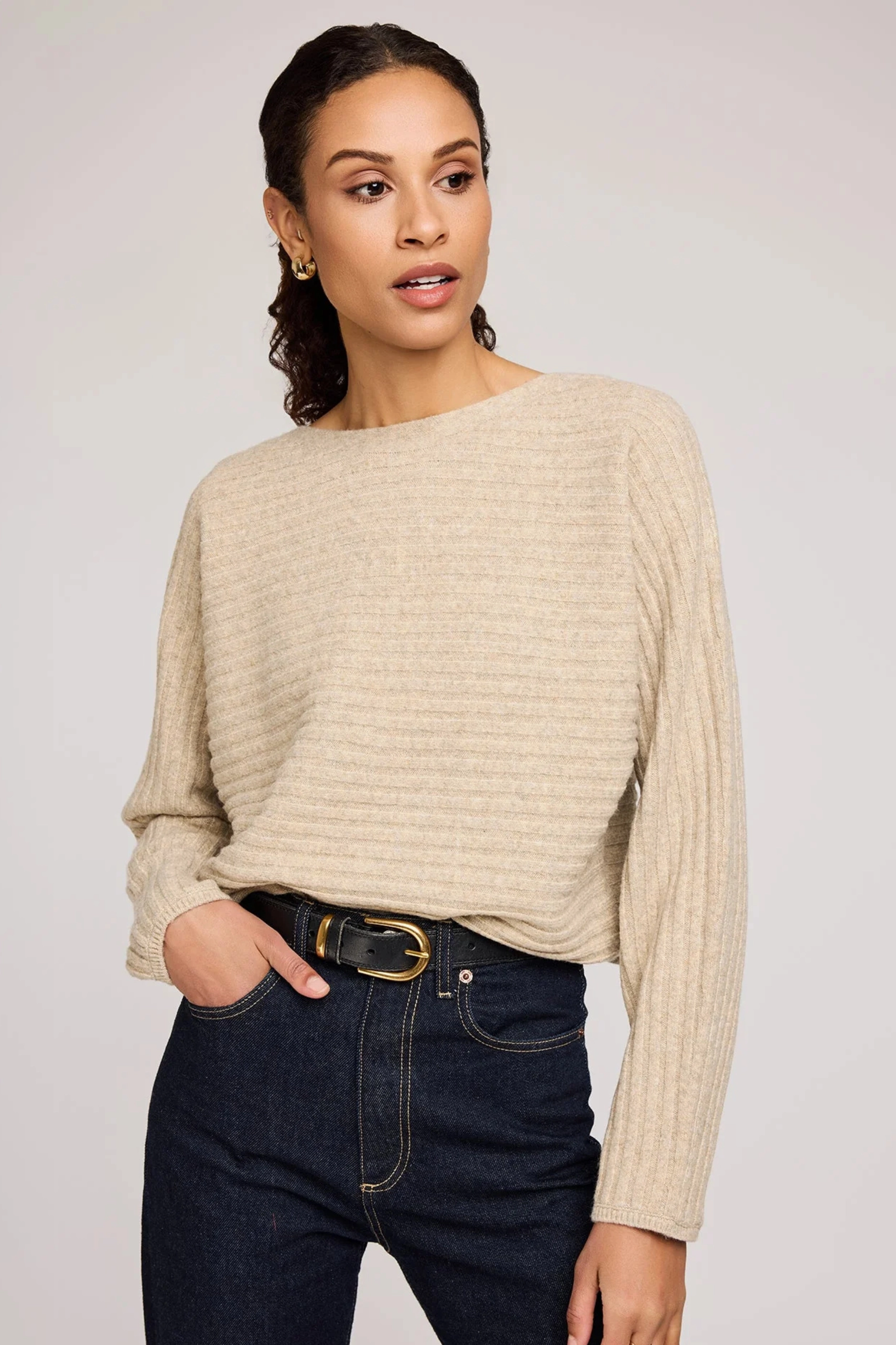 Comfy Material Ultimate Knitwear Niko Pullover Sweater - Heather Khaki