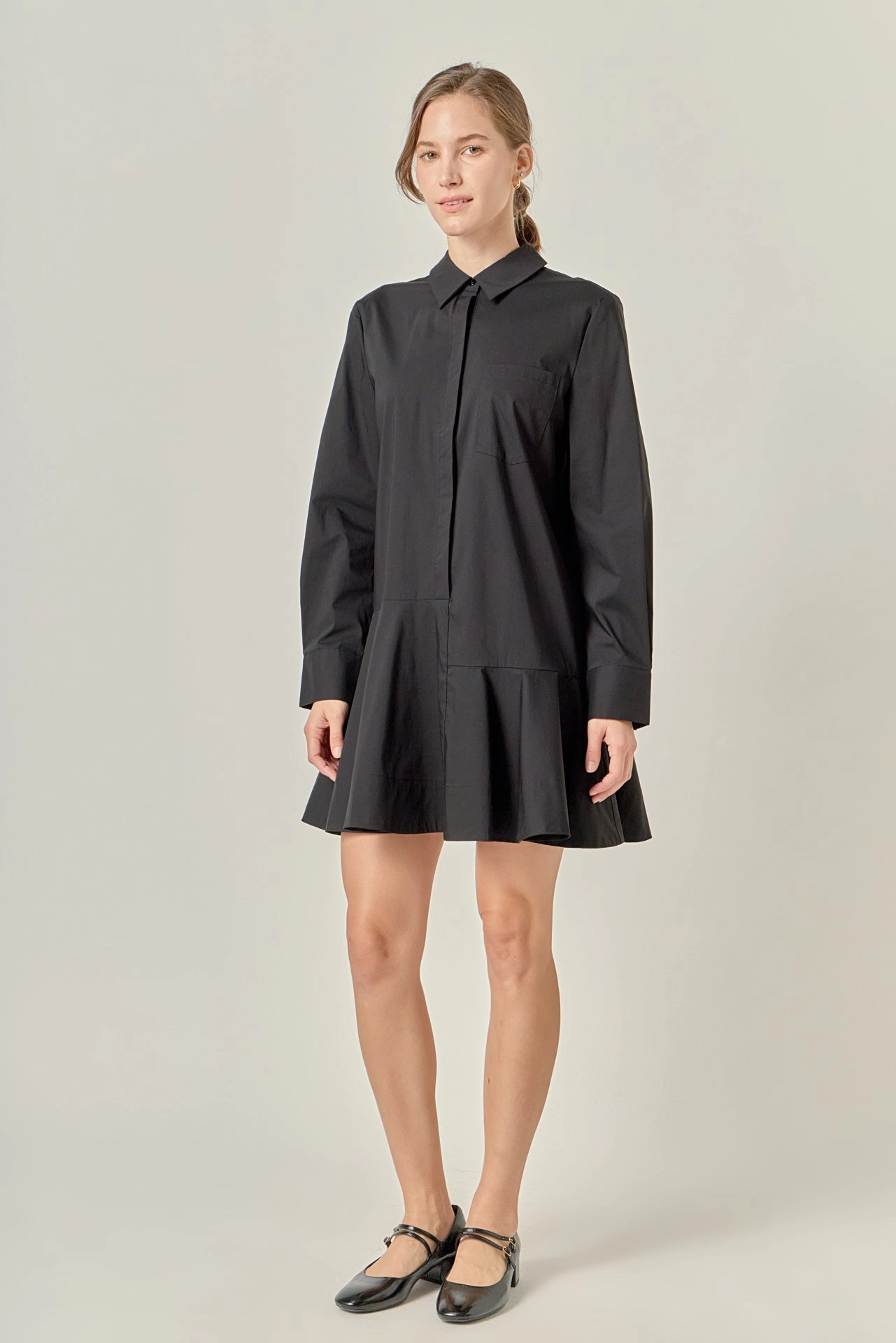 Cozy Flex custom-fit COLLAR FLARE SKIRT DRESS