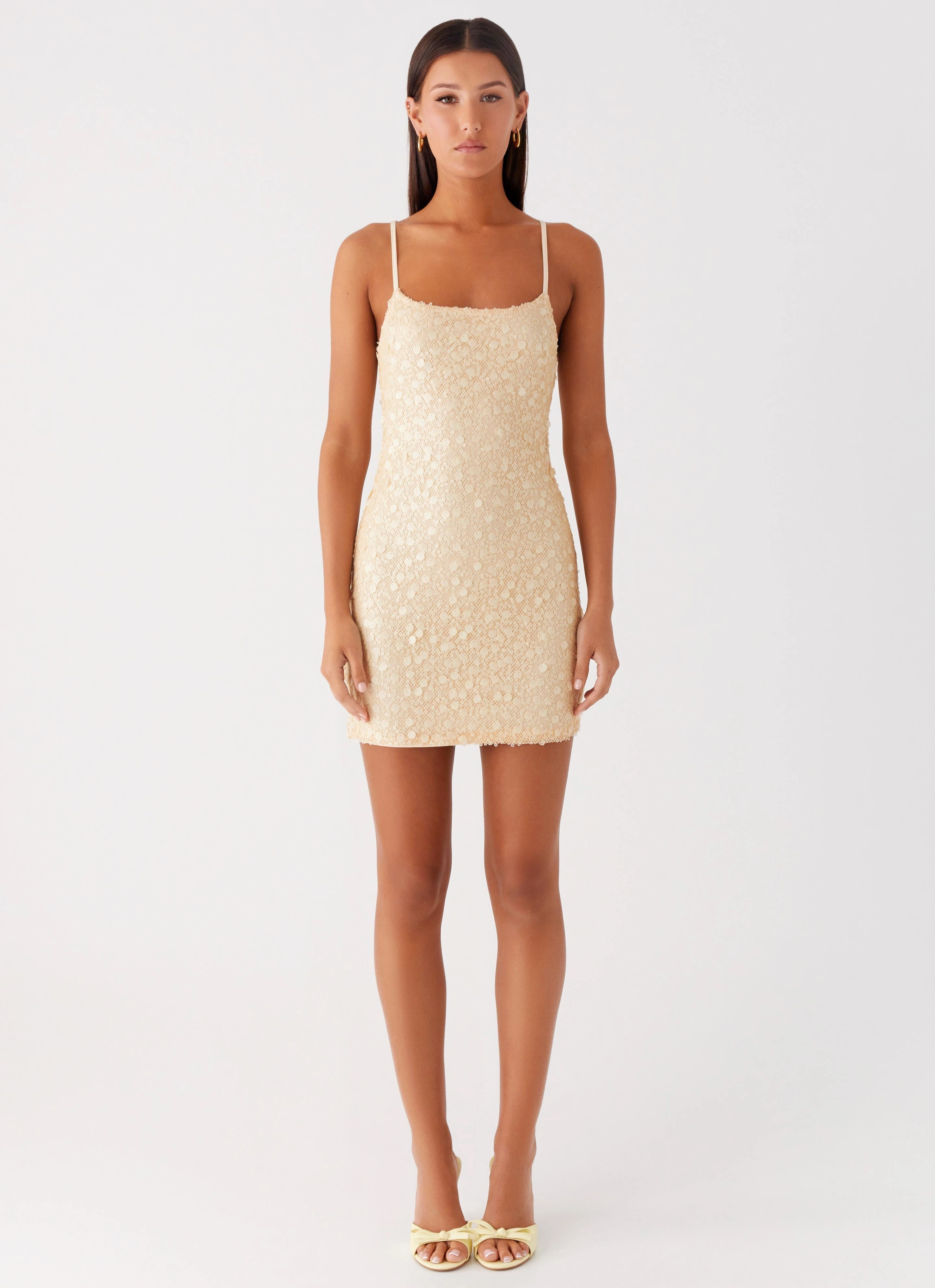 Timeless Style Wear Danali Mini Dress - Yellow