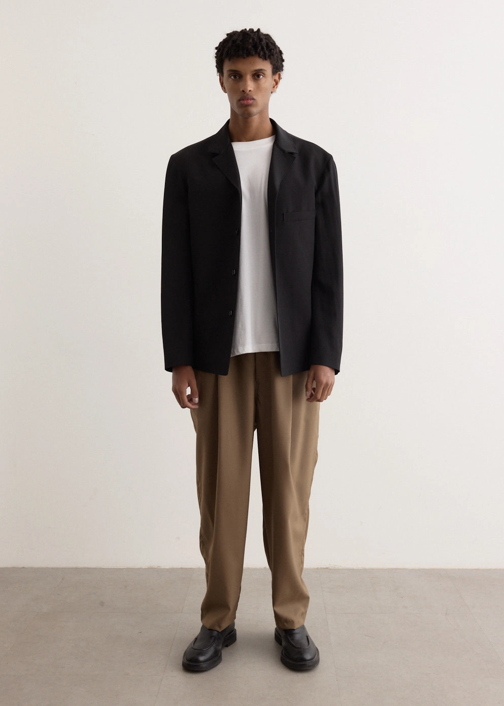 Anti Slip Interior Tailored Shirt Jacket